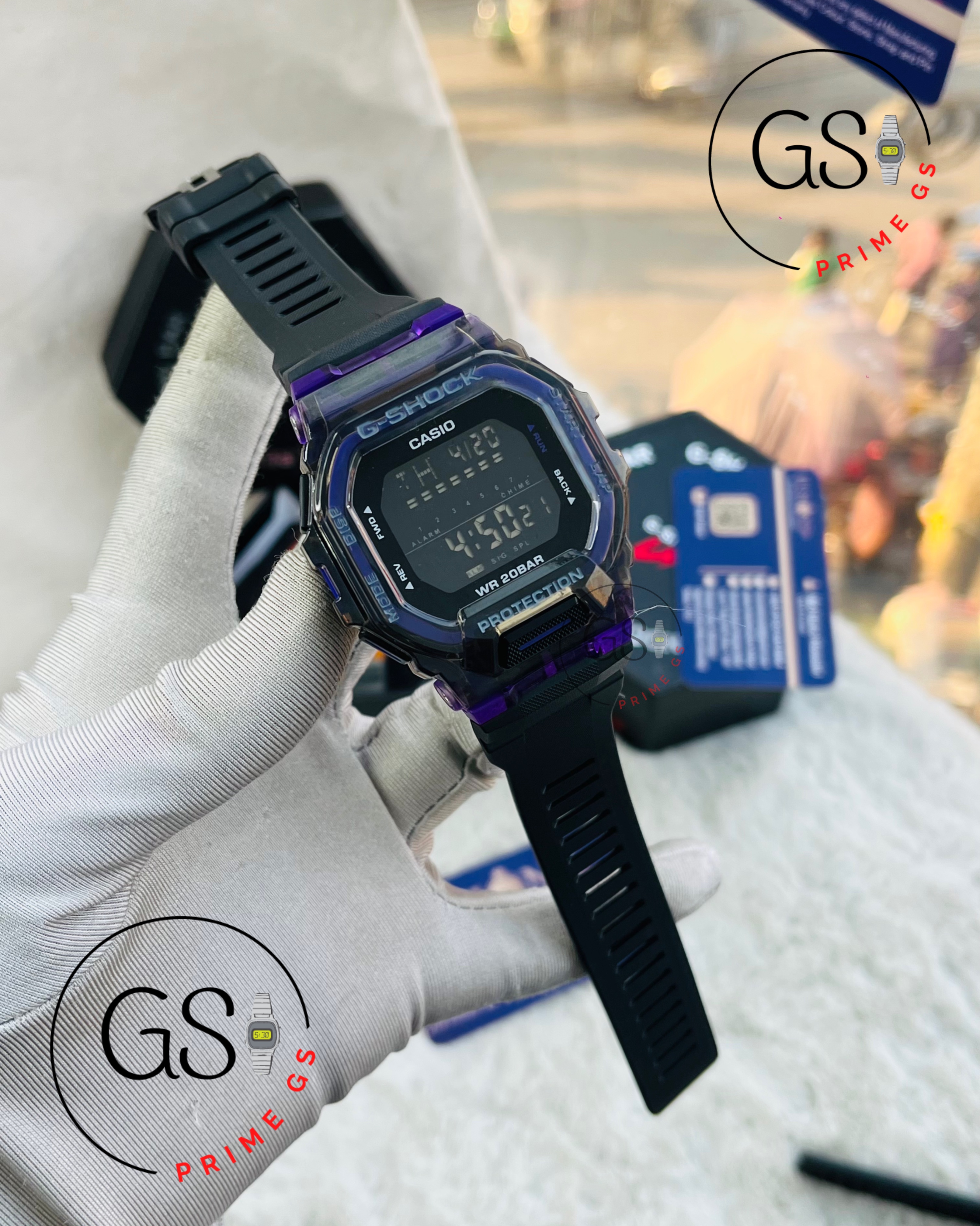 G-Shock Digital Square Purple AA Grade GShock Watch