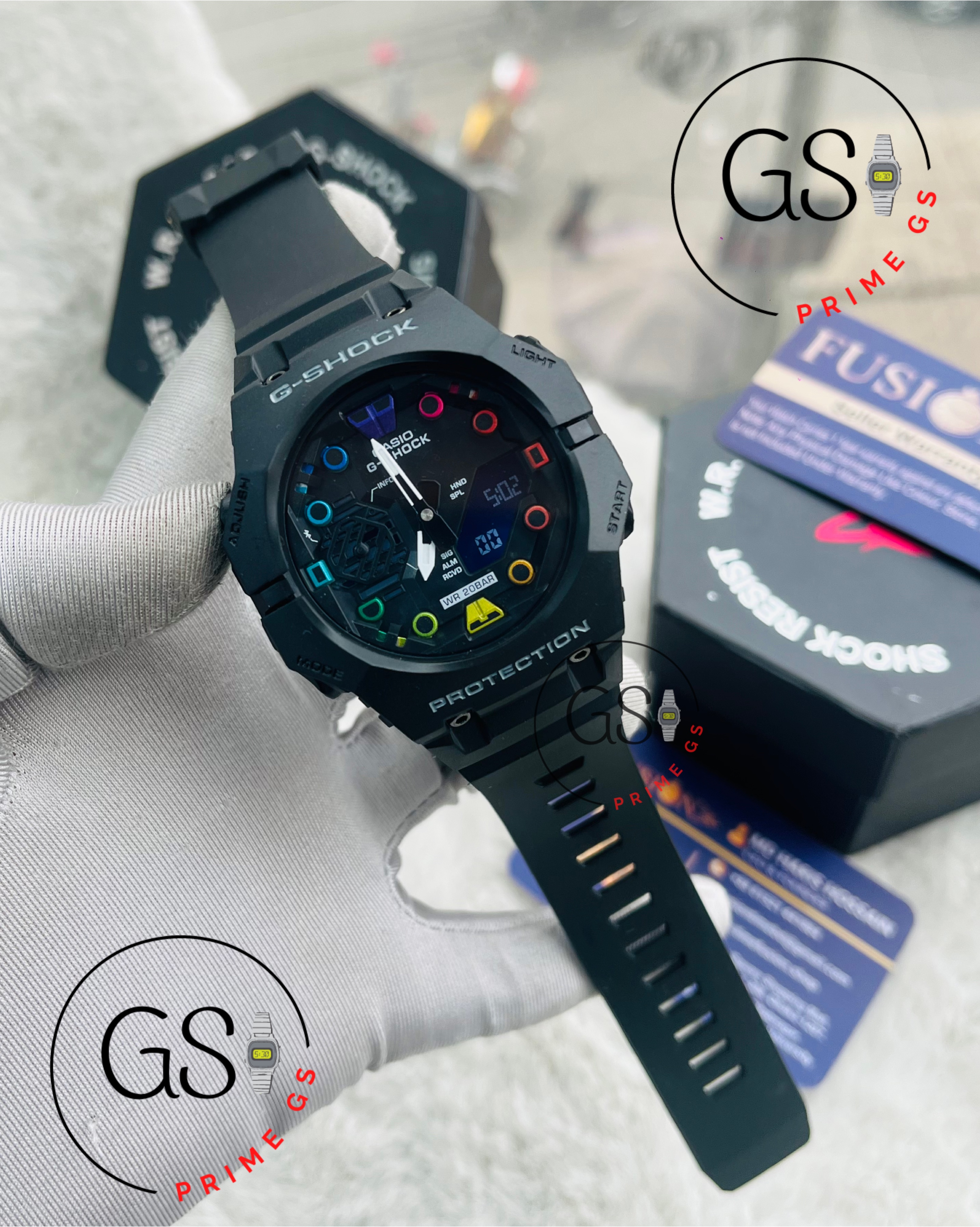 G-Shock Black Tripple Timer 48 mm AA Grade GShock Watch