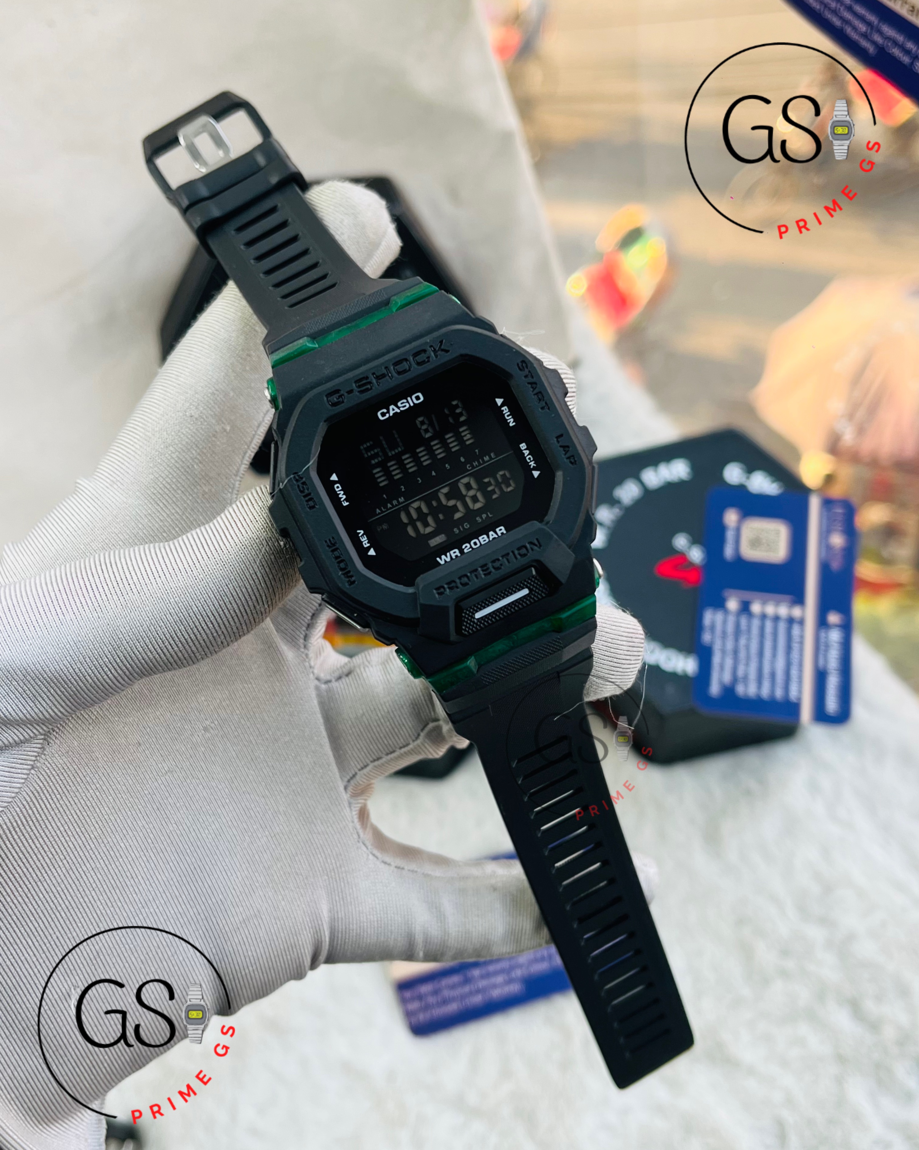 G-Shock Digital Square Dark Green AA Grade GShock Watch