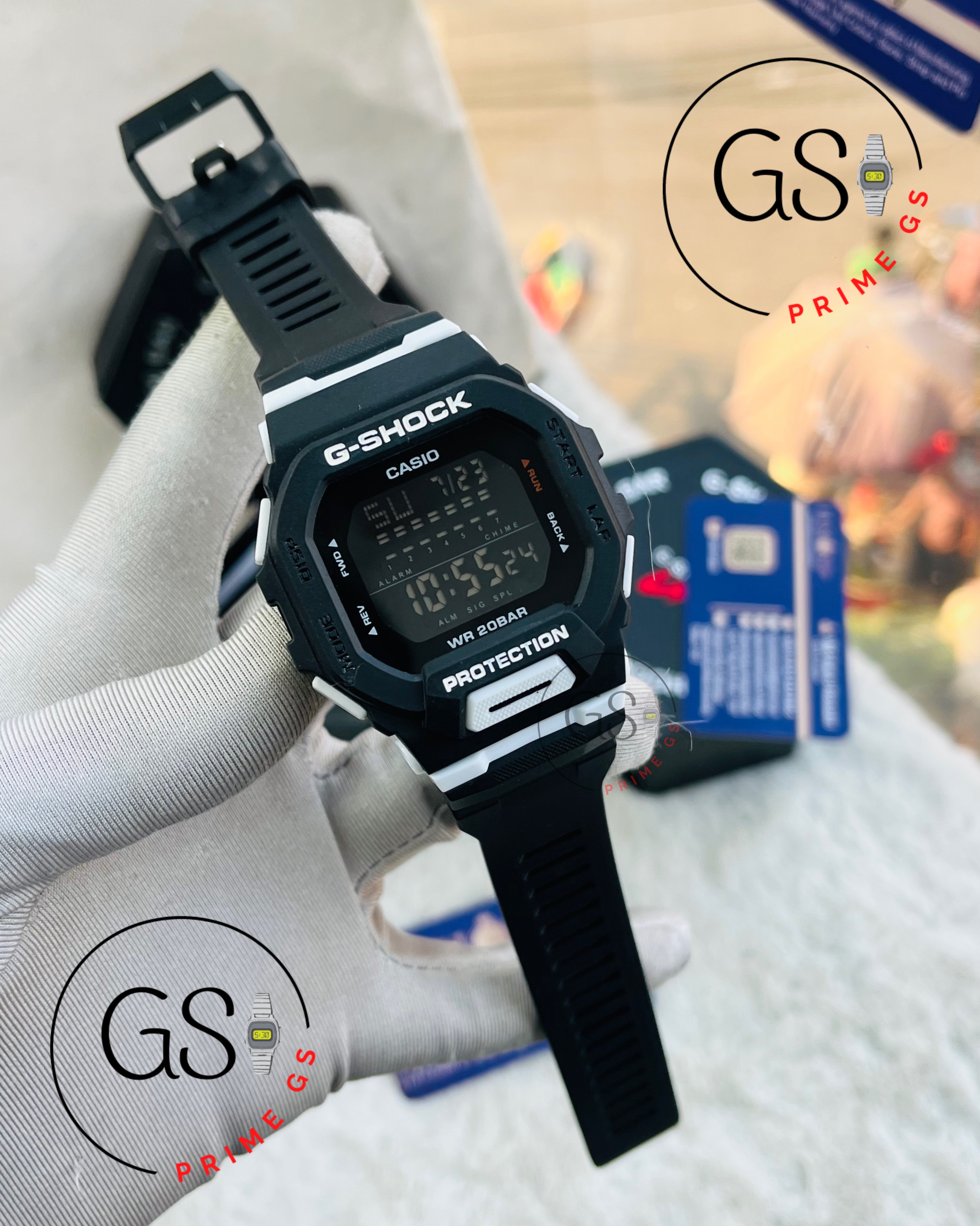 G-Shock Digital Square White AA Grade Gshock Watch