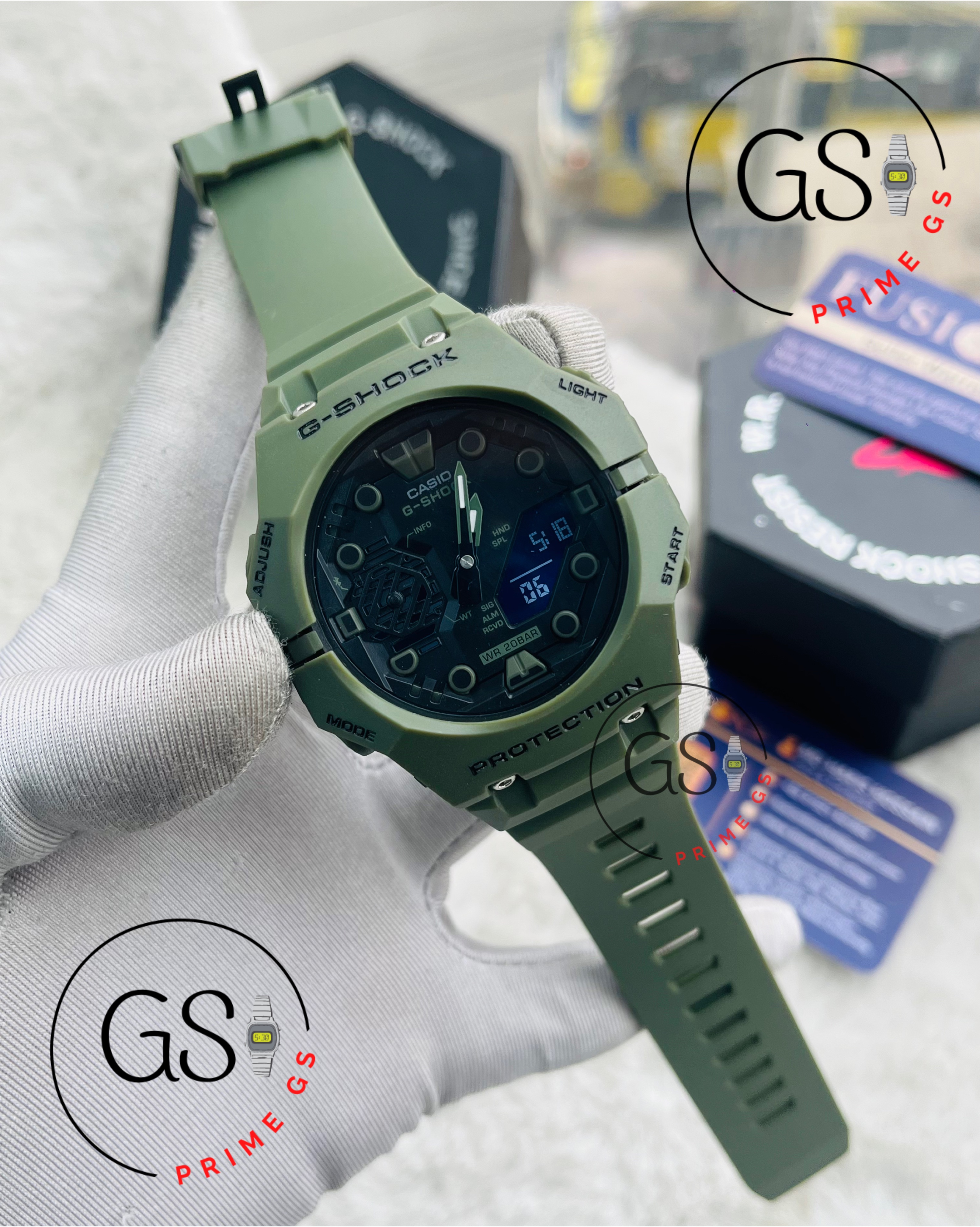 G-Shock Green Tripple Timer 48 mm AA Grade GShock Watch