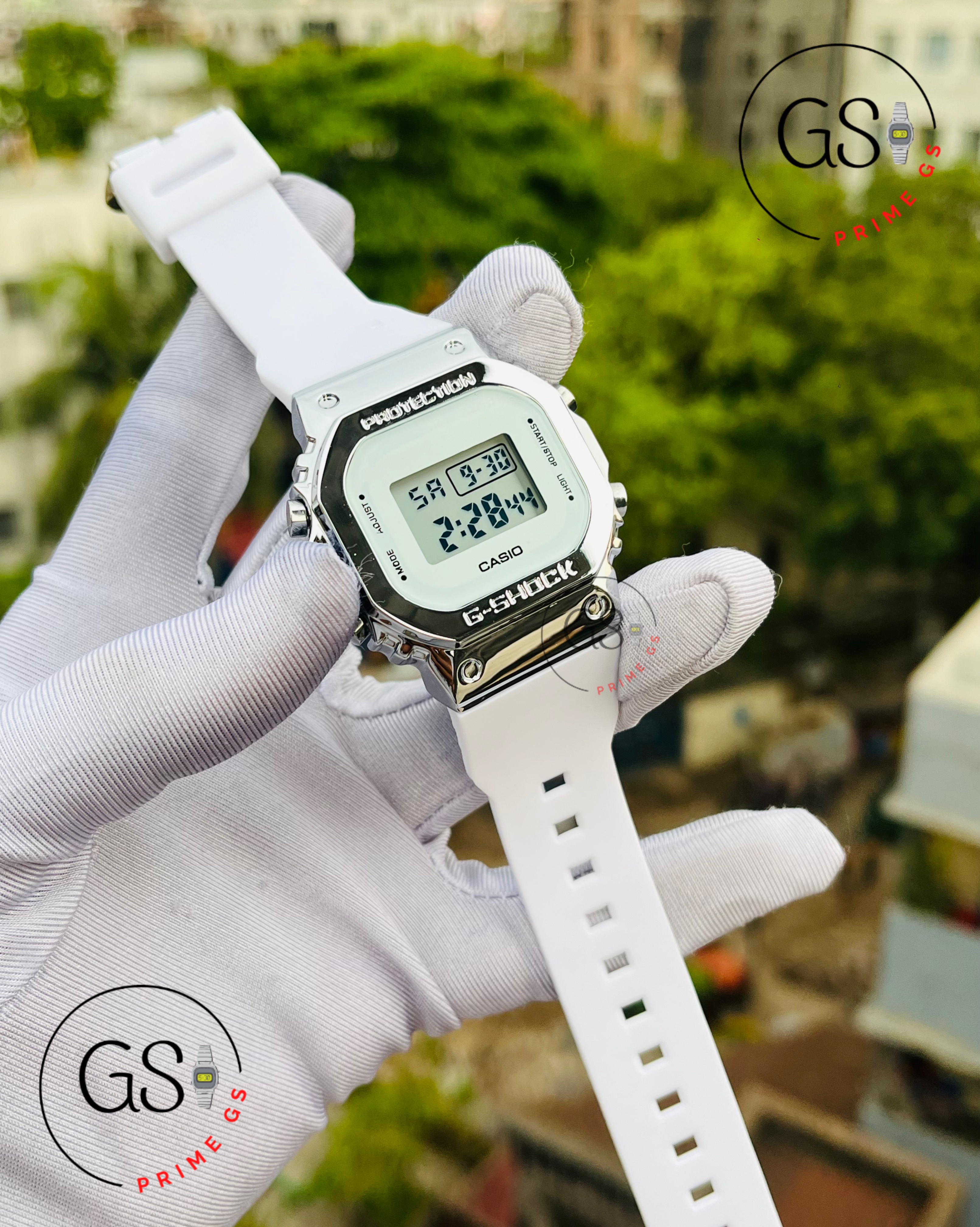G-Shock White Digital Square AA Grade GShock Watch