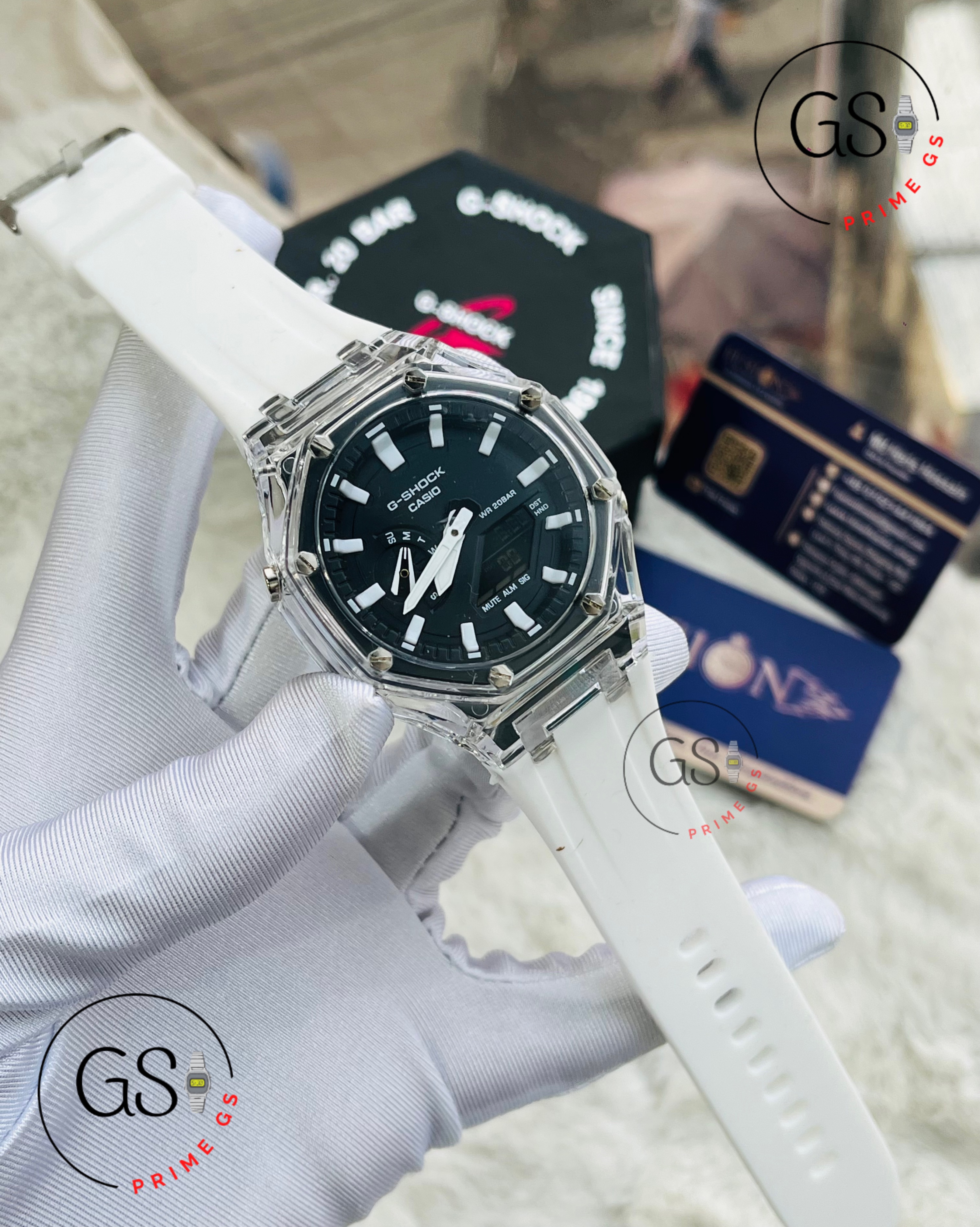 G-Shock White 2100 AA Grade GShock Watch