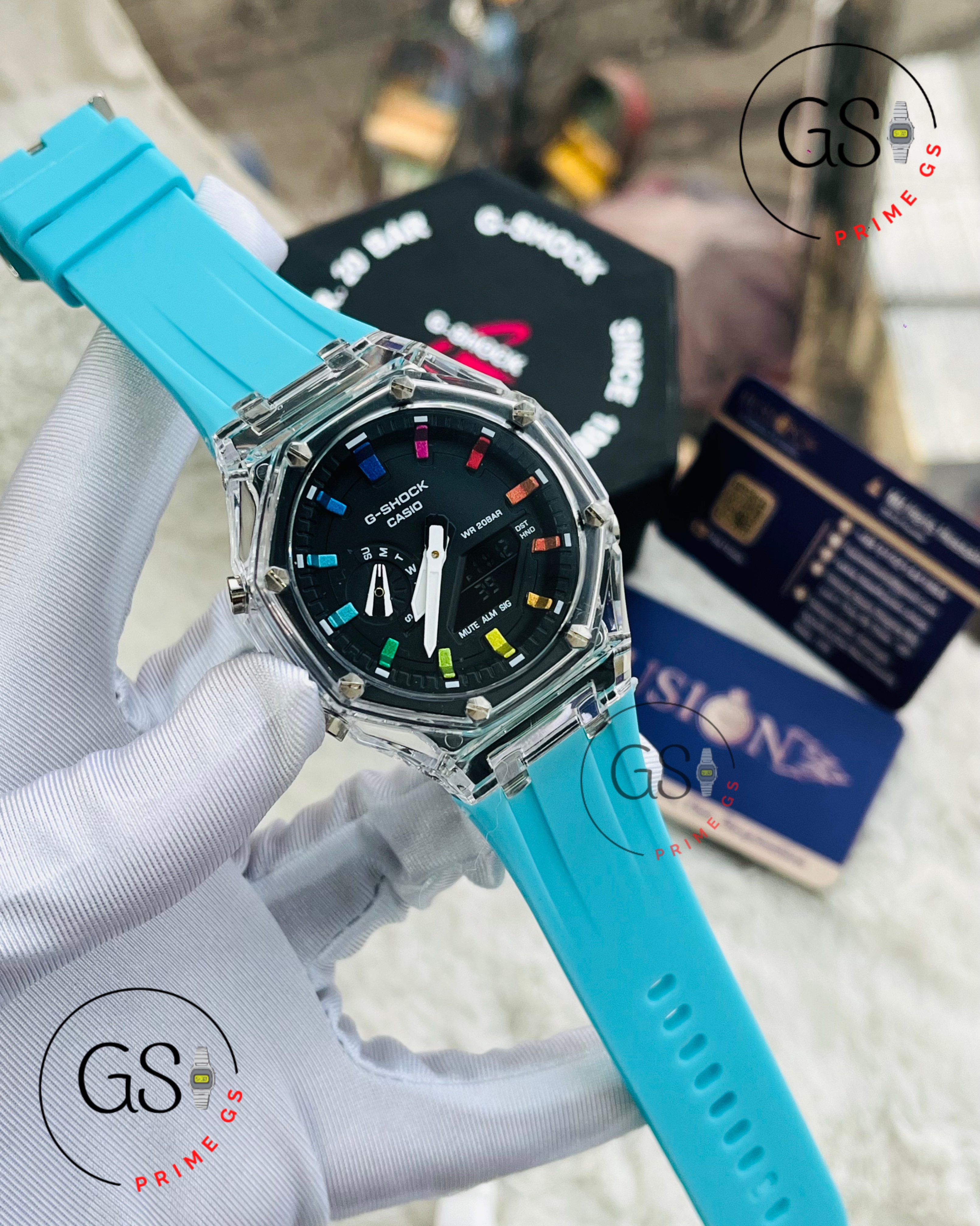 G-Shock Turquoise Blue 2100 AA Grade GShock Watch