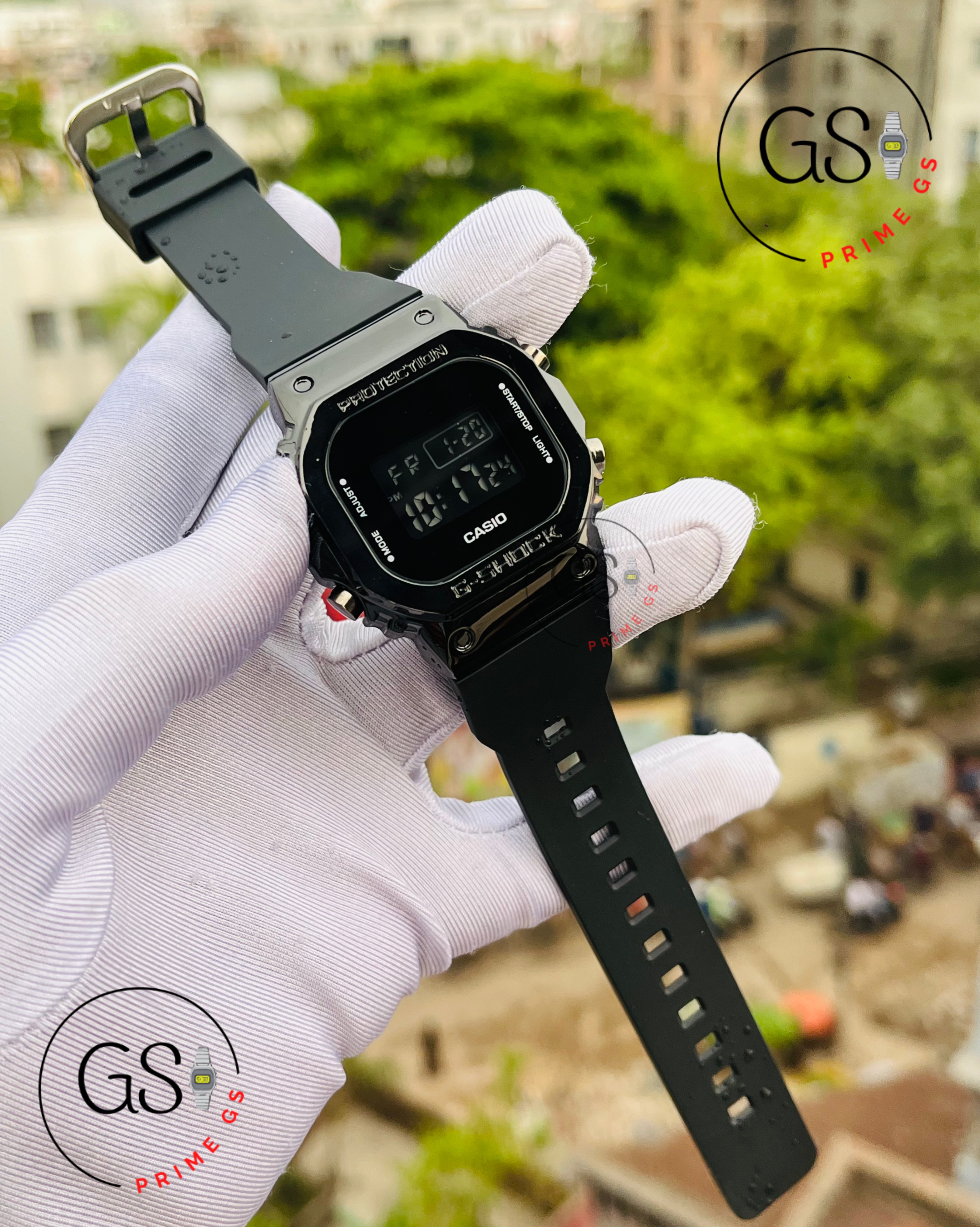 G-Shock Full Black Digital Square AA Grade GShock Watch