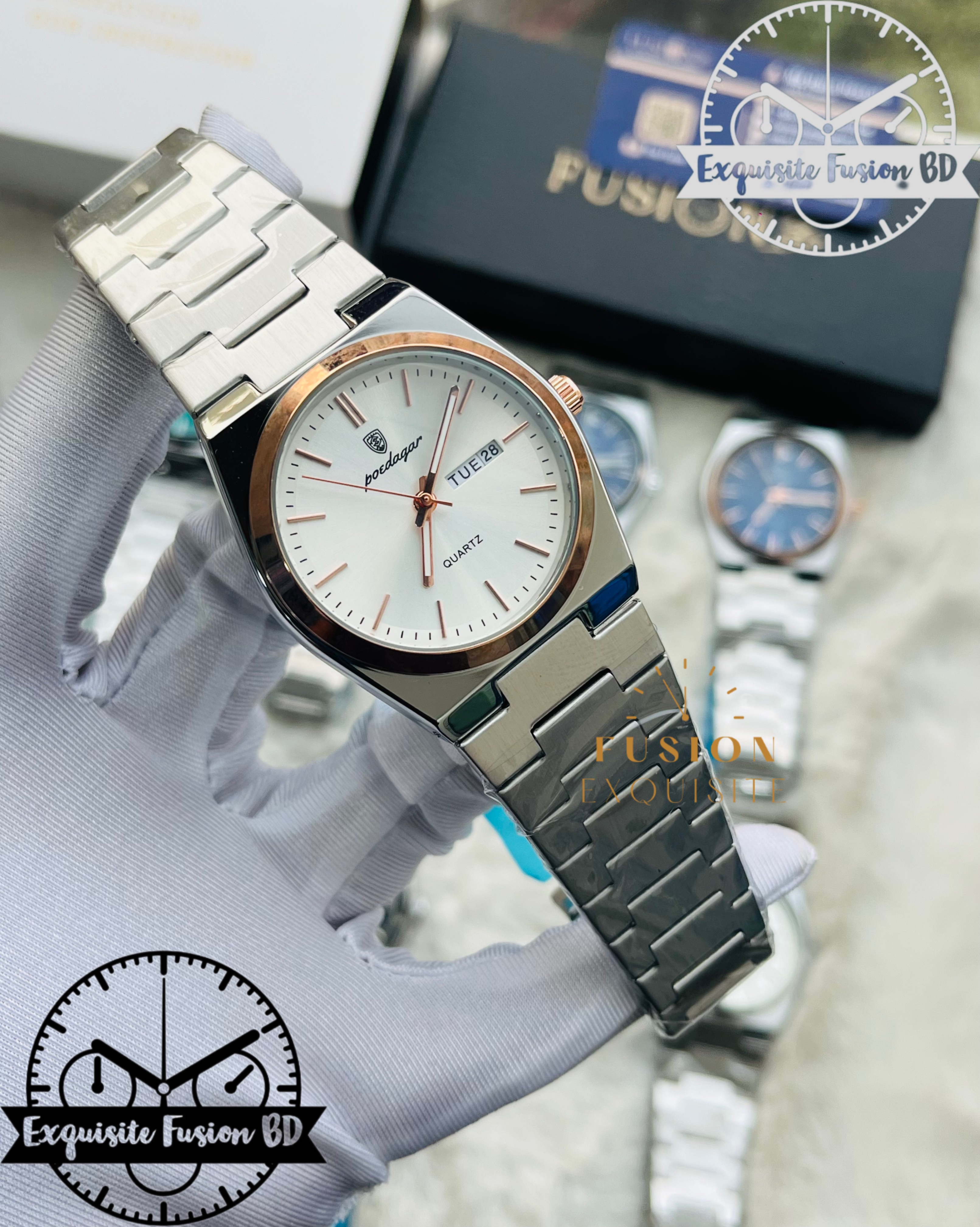 Poedagar White Rose Gold Original 930B Watch