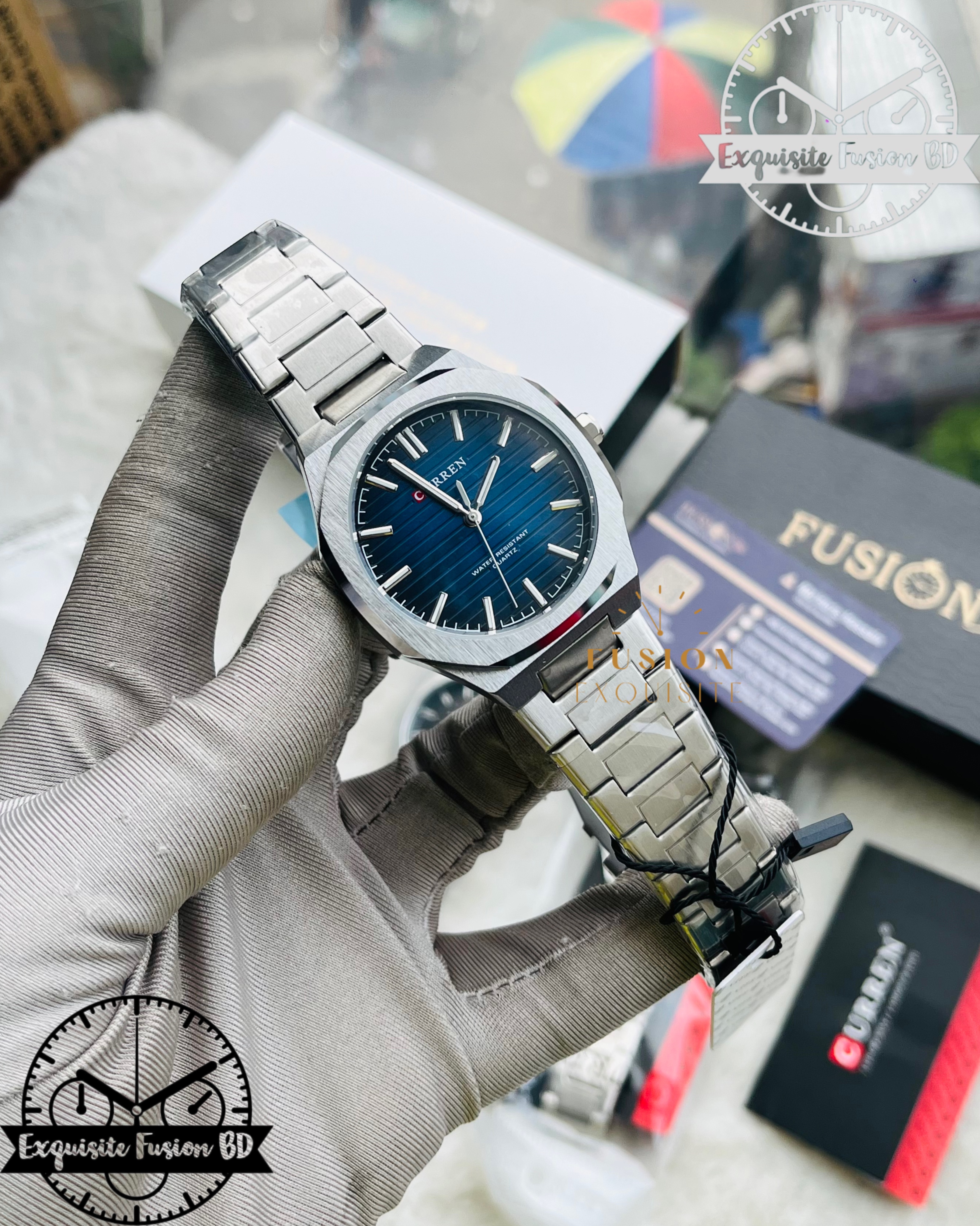 Curren 8456 Blue Formal Original Watch