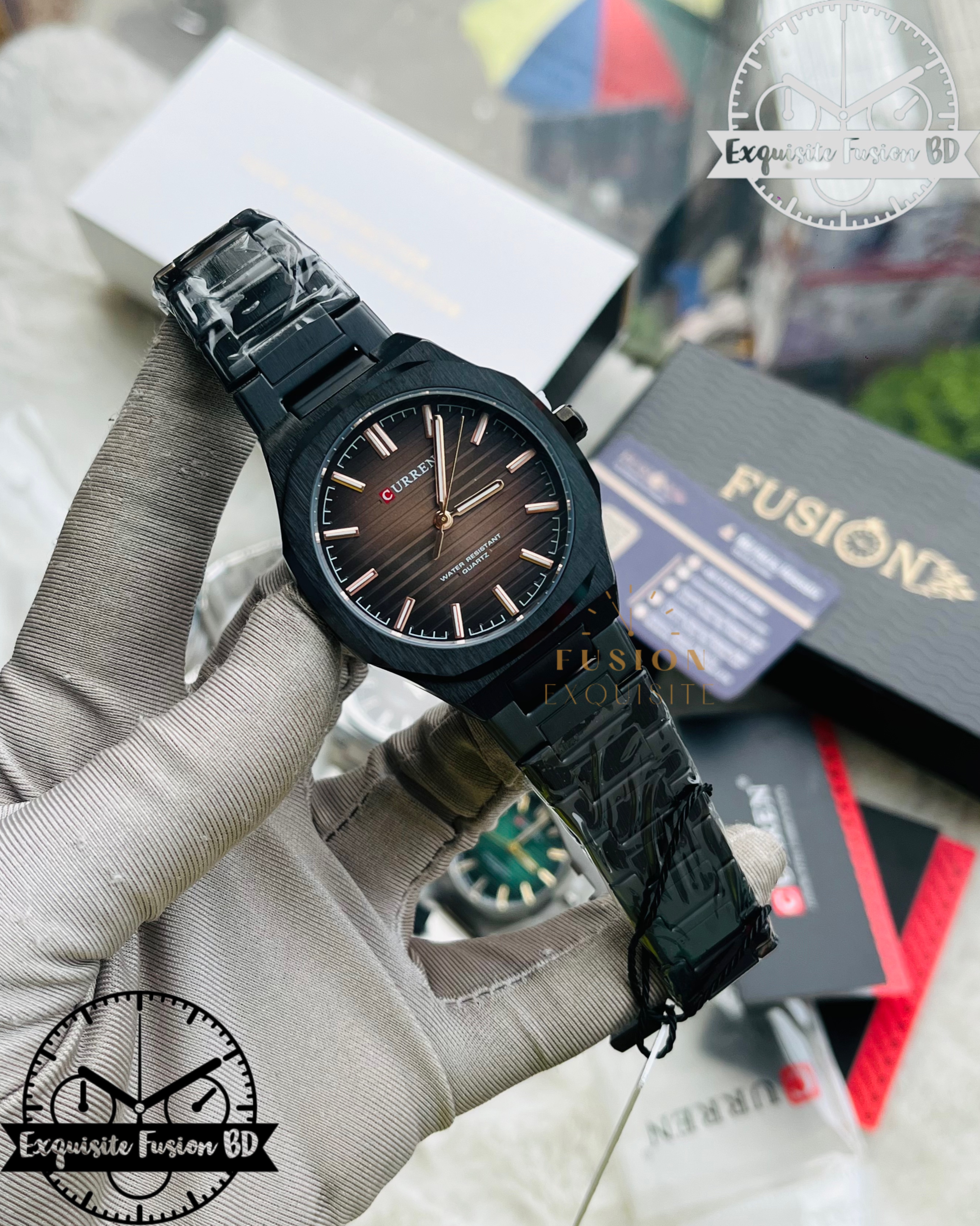 Curren 8456 Full Black Formal Original Watch