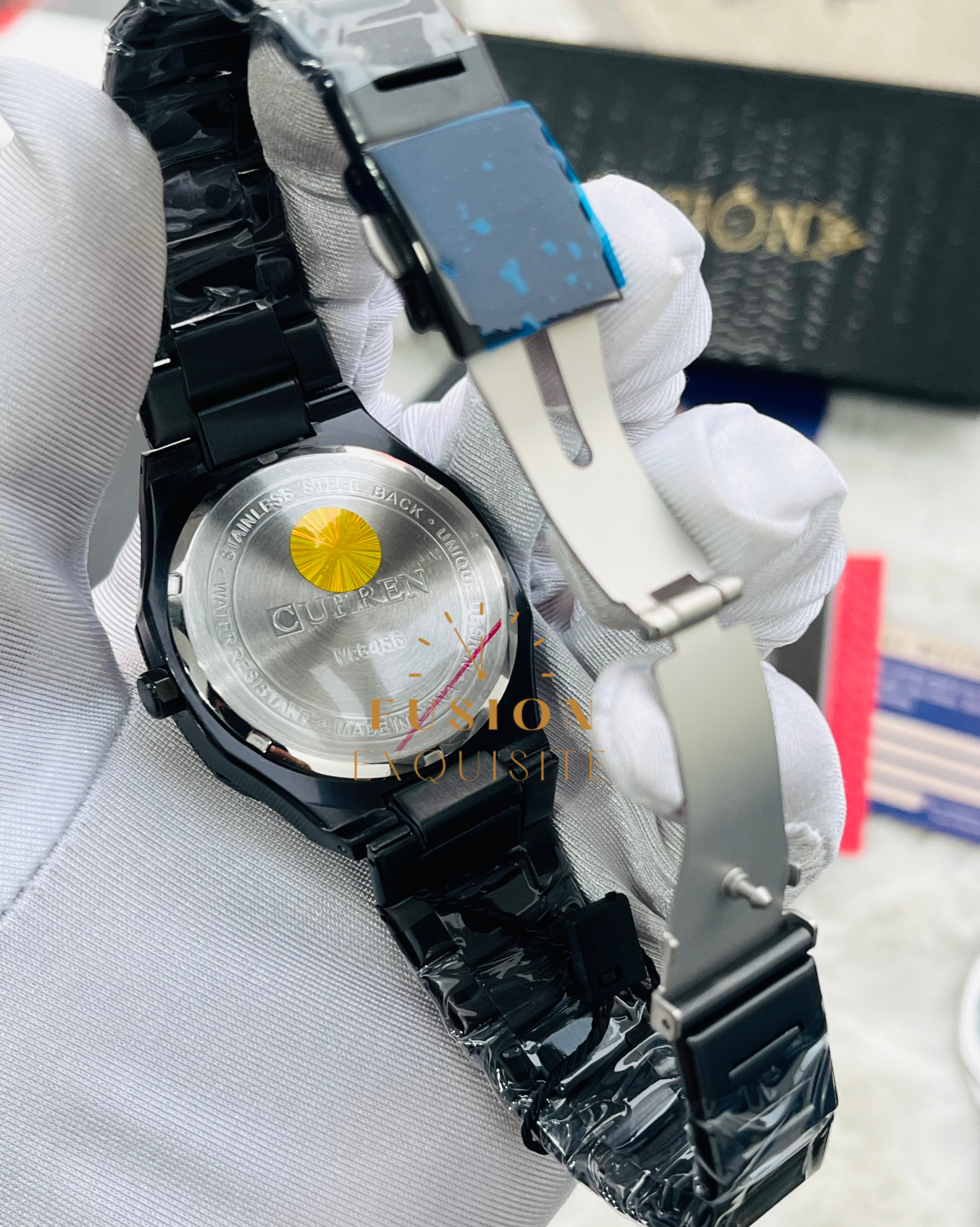 Curren 8456 Full Black Formal Original Watch_img_2