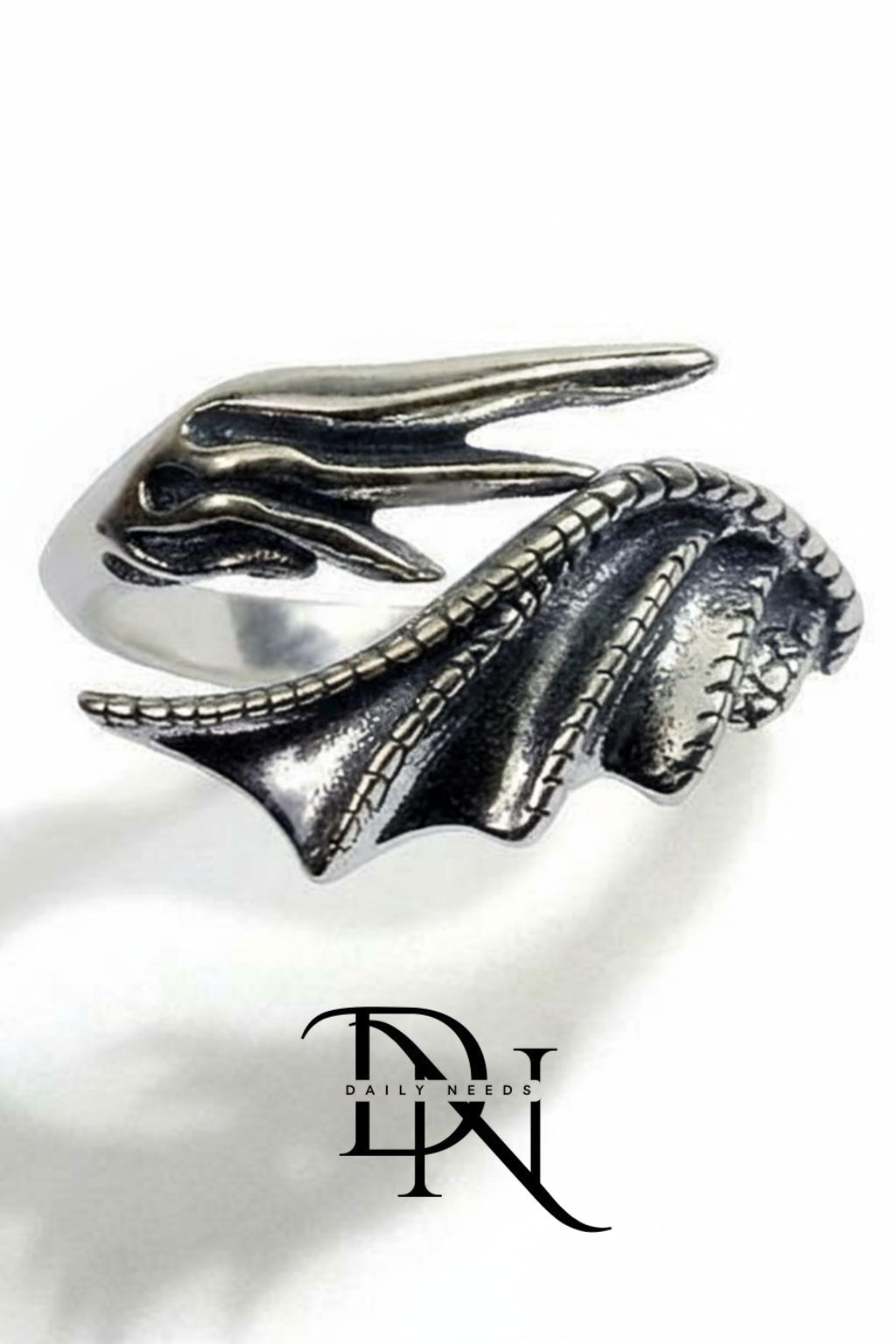 Angel & Demon Combination Ring – Dual Wings Unisex Design