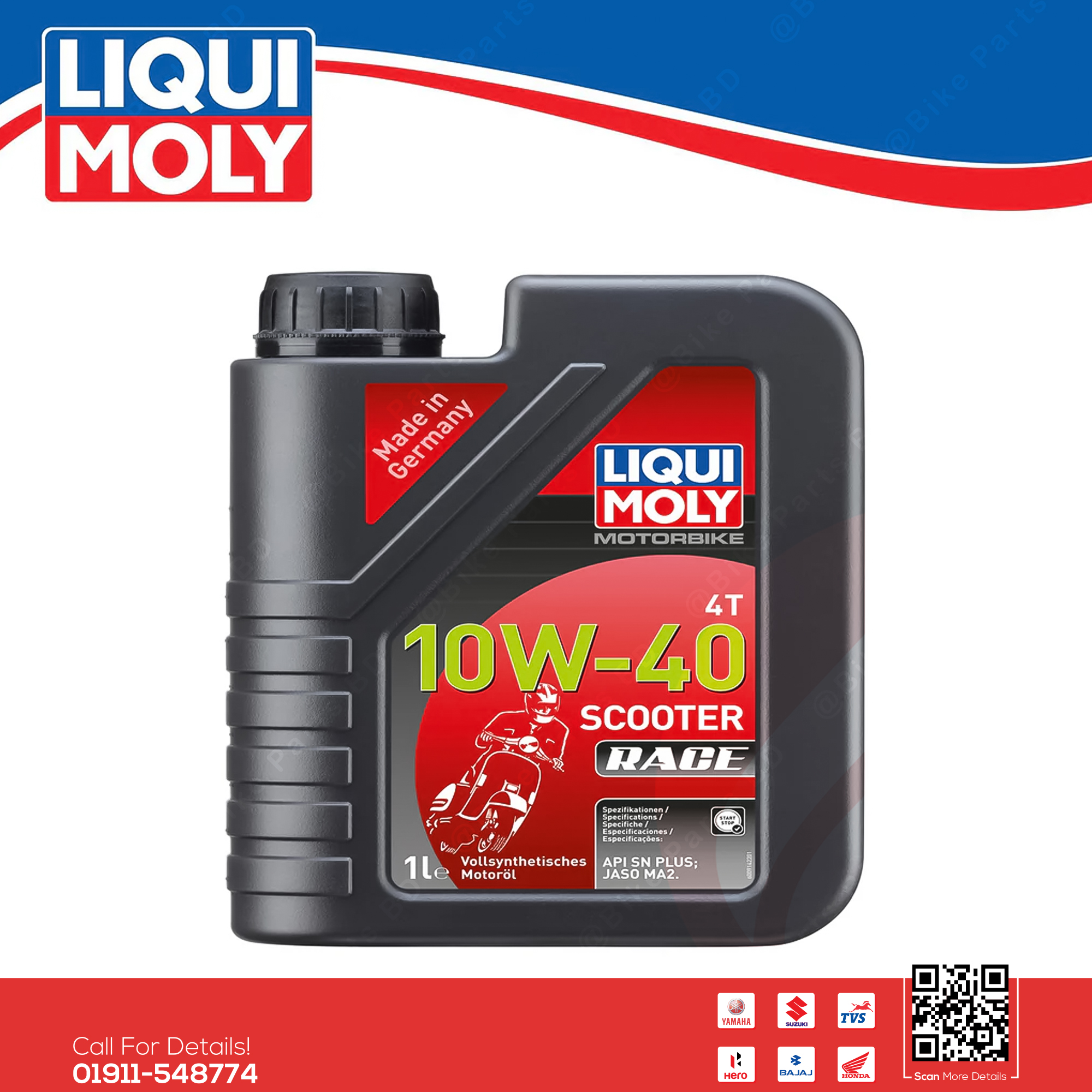 Liqui Moly 10w40 Full Synthetic Engine Oil for all bike._img_0