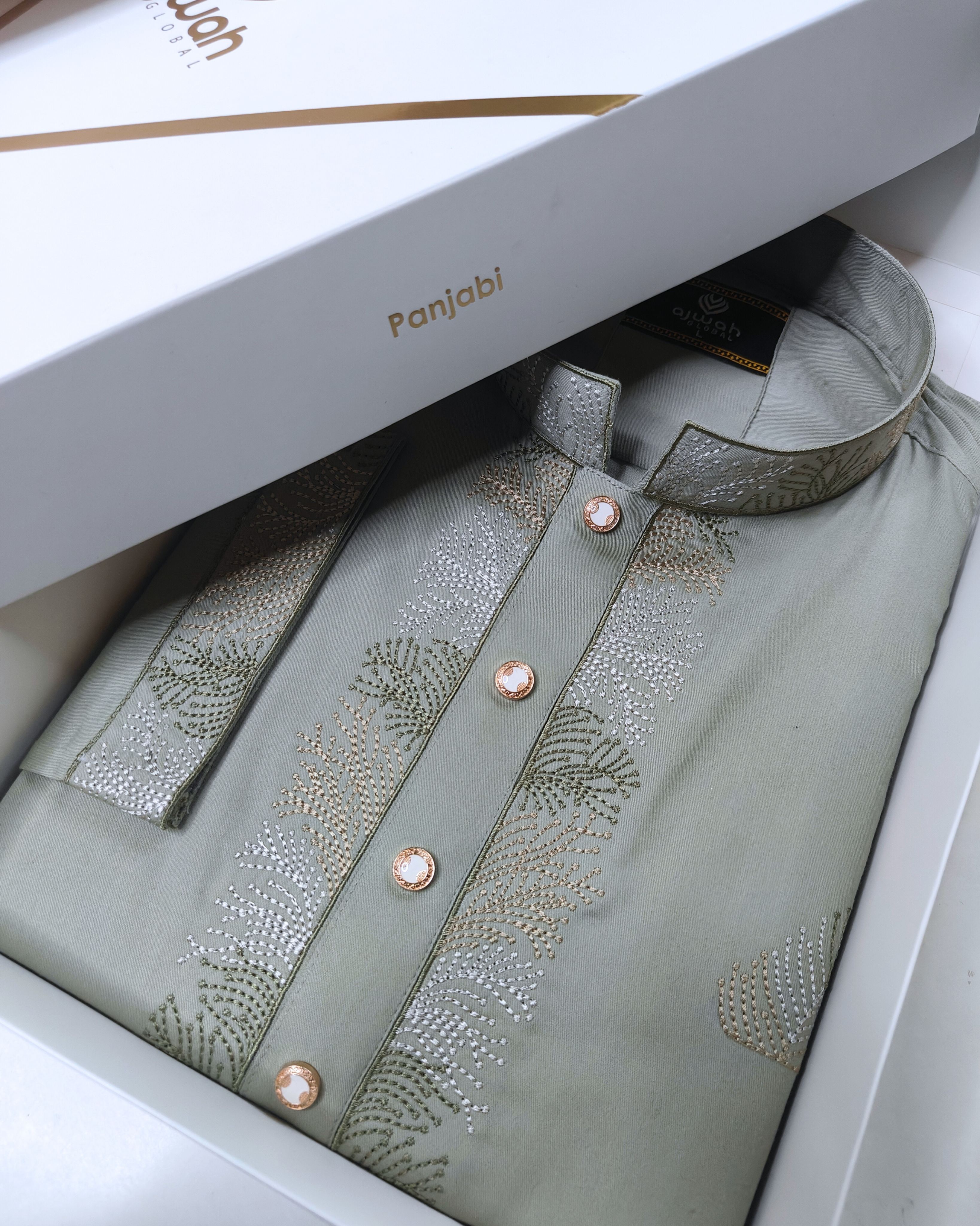 Pastel Dusk Embroidery Panjabi -A3L102_img_0