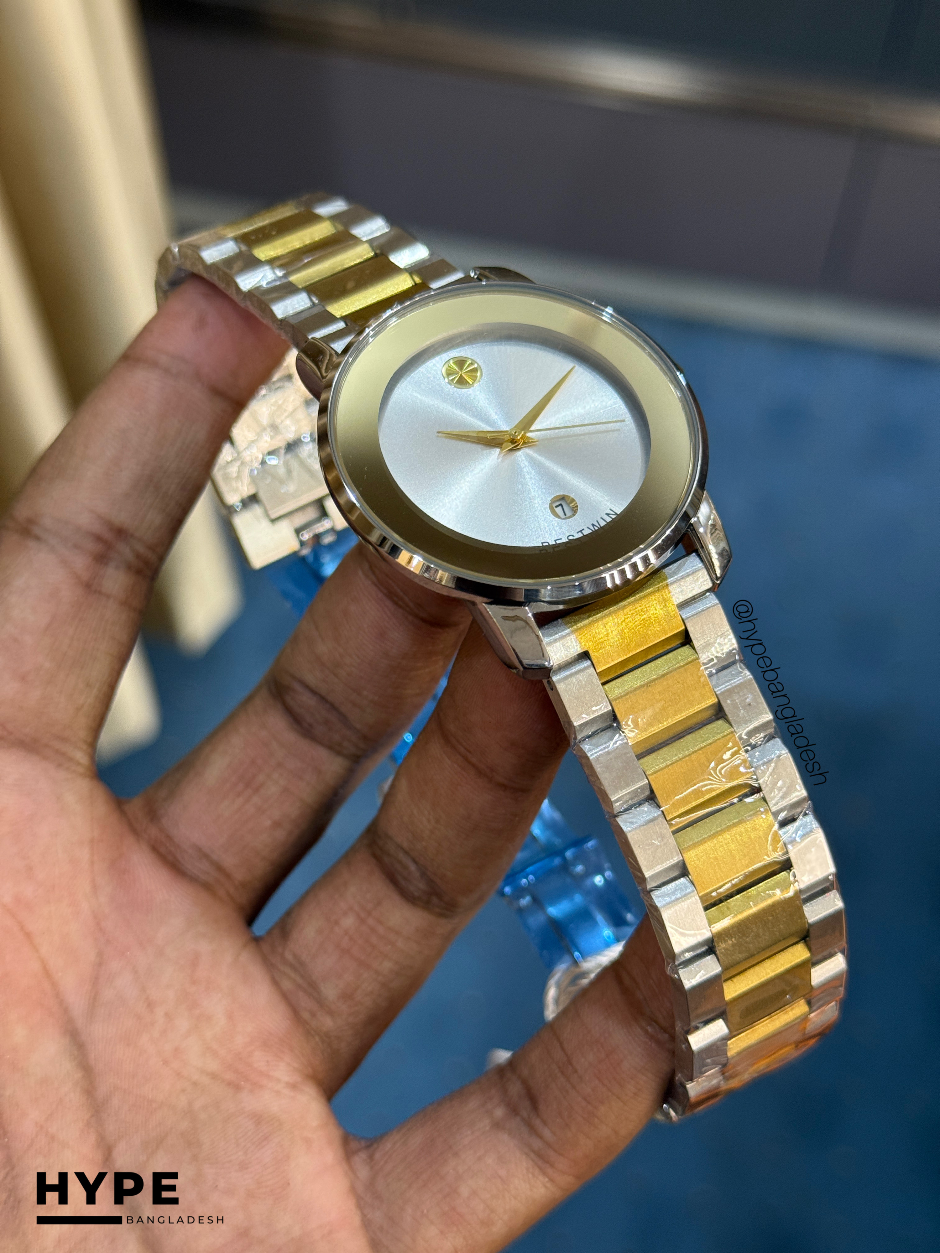 Bestwin BW163 Stainless Steel Watch (White Dial)_img_2