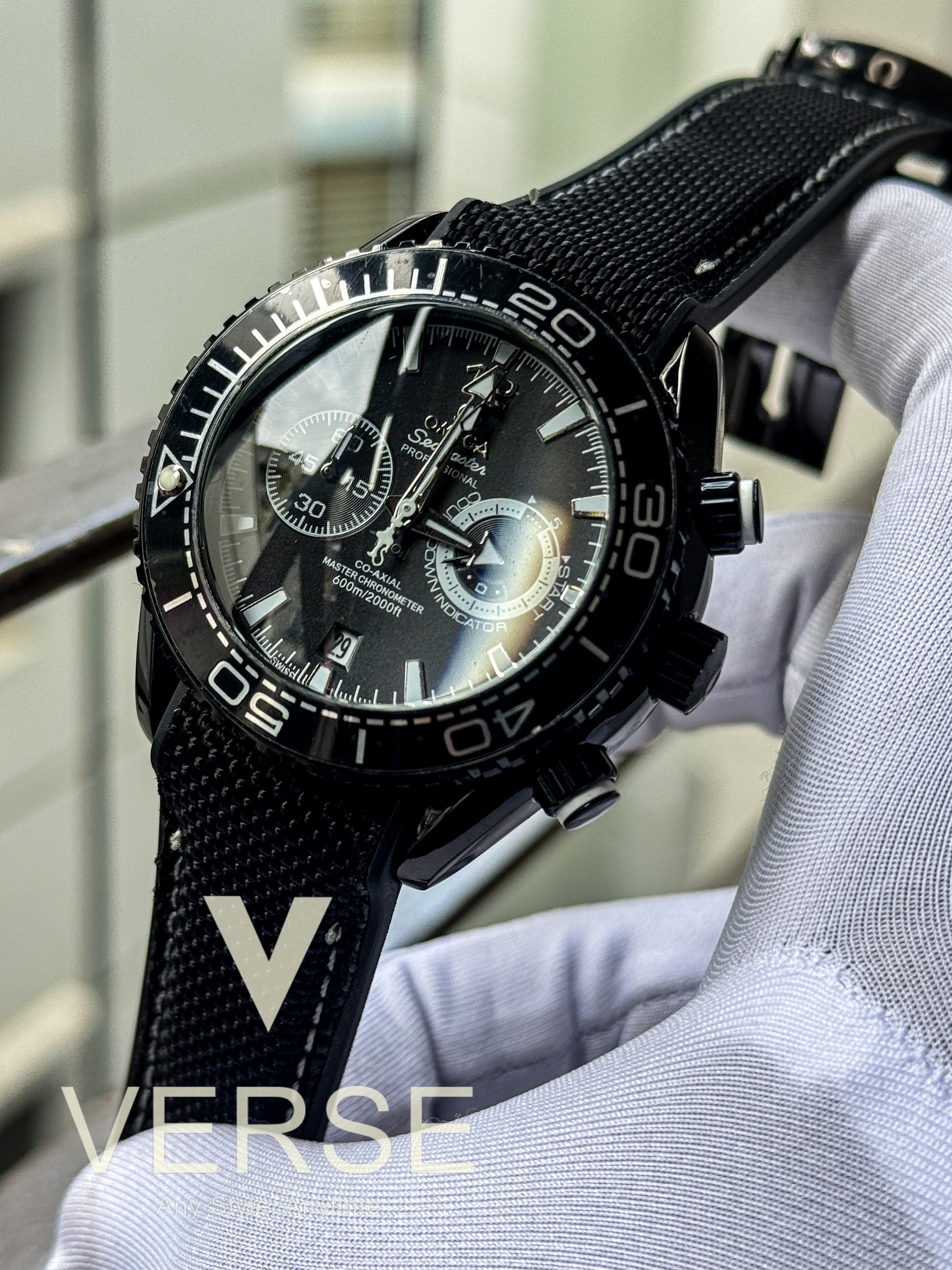 Omega Seamaster Nylon Strap AA Black