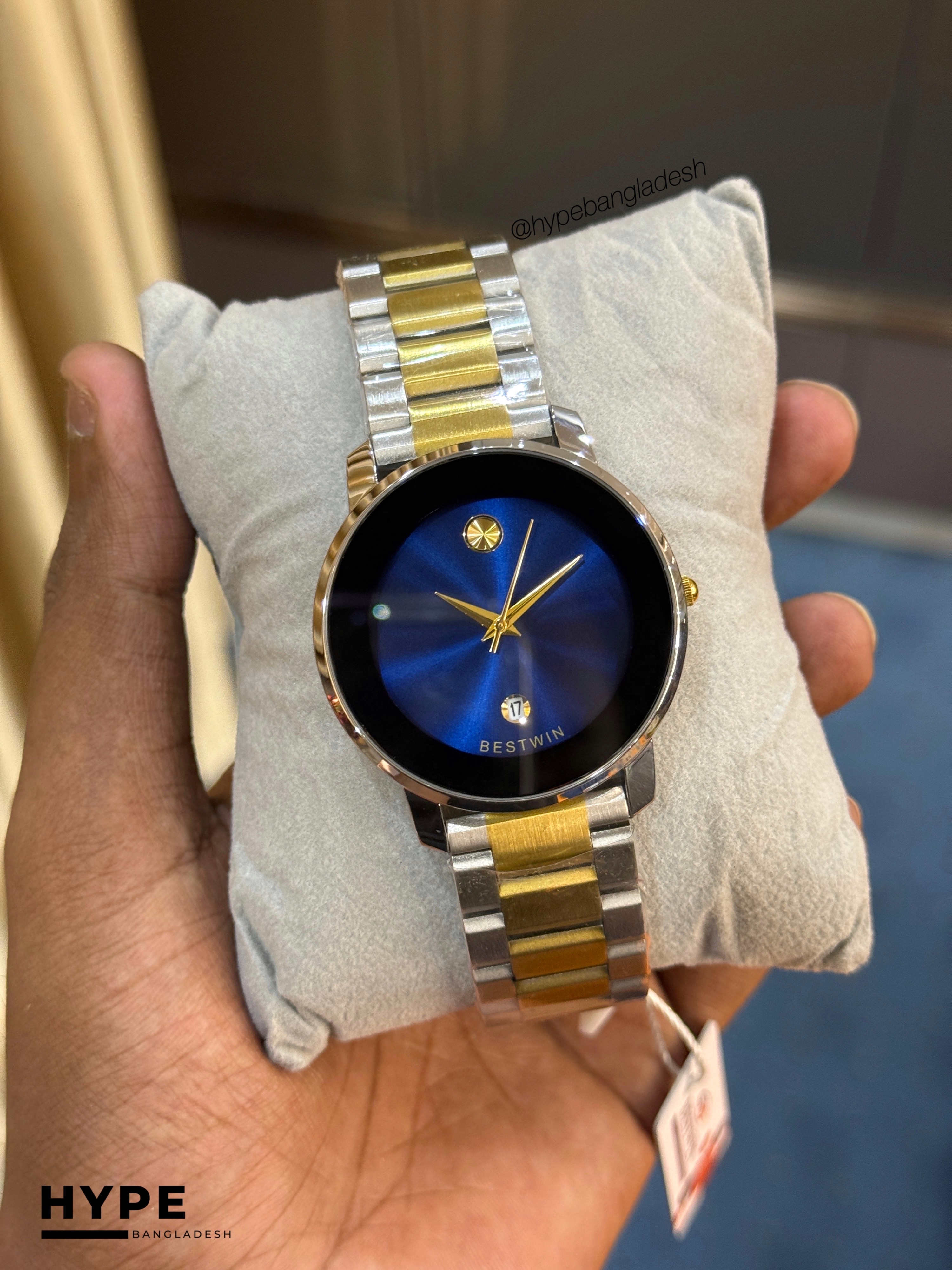 Bestwin BW163 Stainless Steel Watch (Blue Dial)_img_0