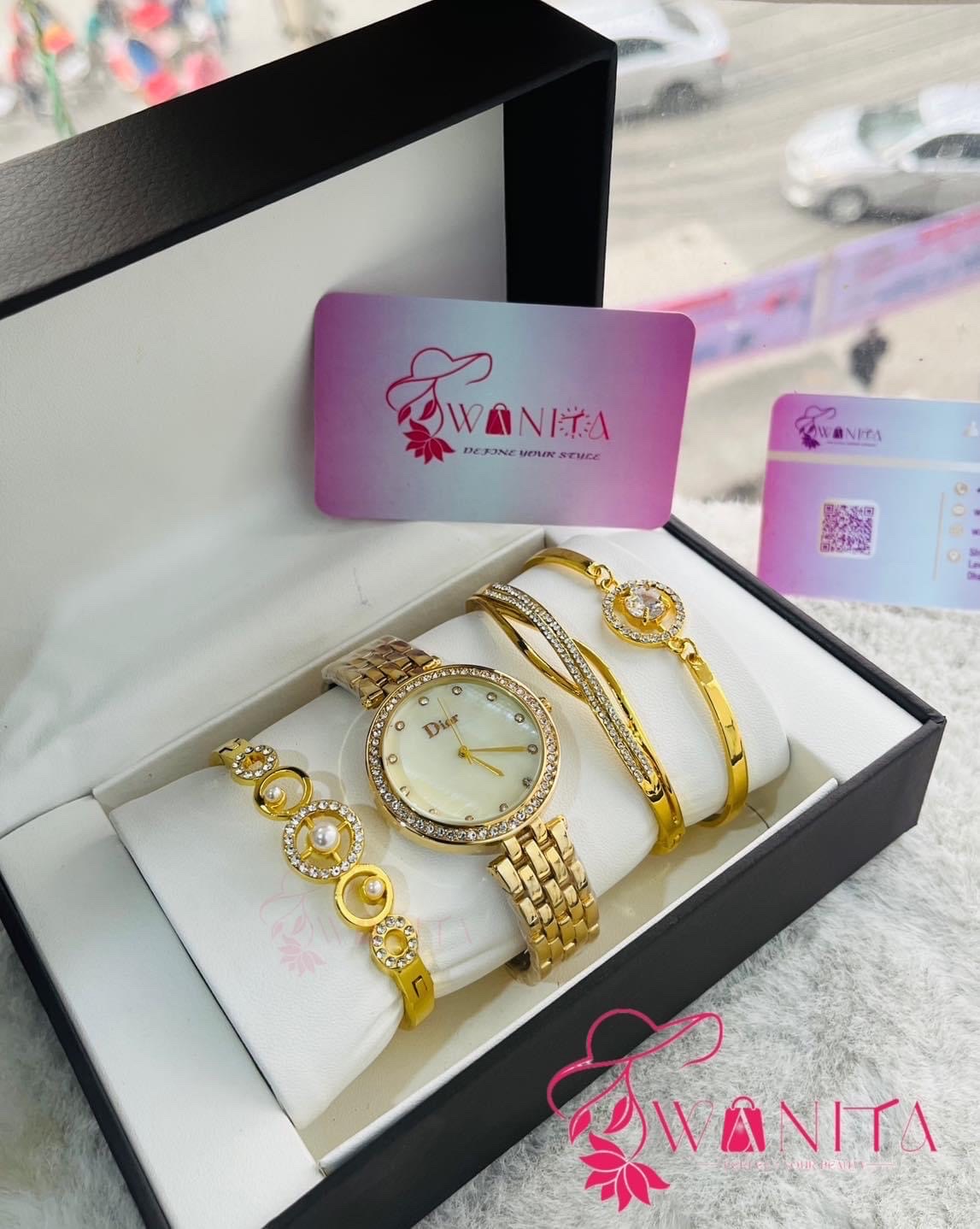 Ladies Dior Golden Shade Set Box Watches