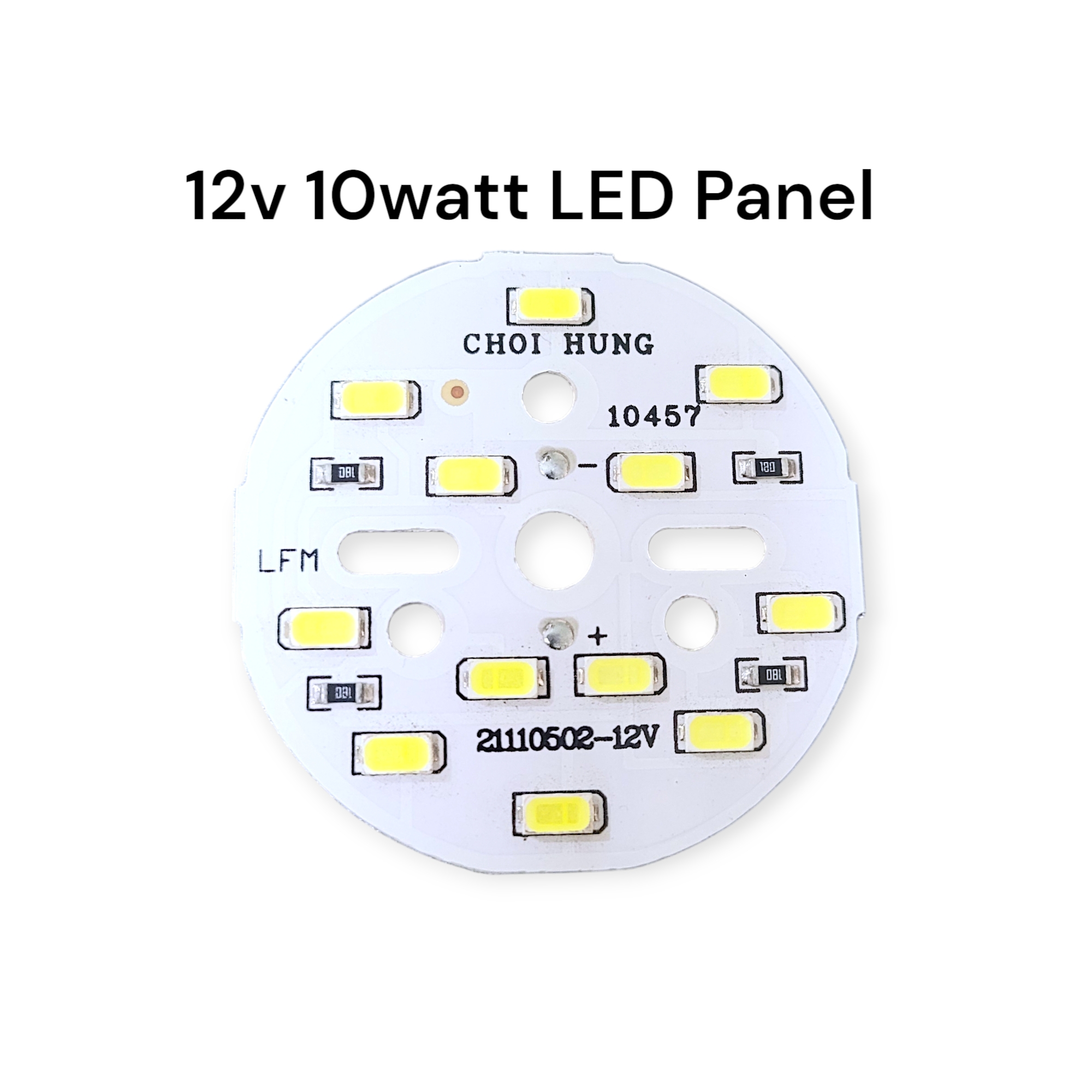 12V 10W LED Panel | 210mm PCB w/ 12 SMD Chips – DIY Cabinet & Ceiling Light Module