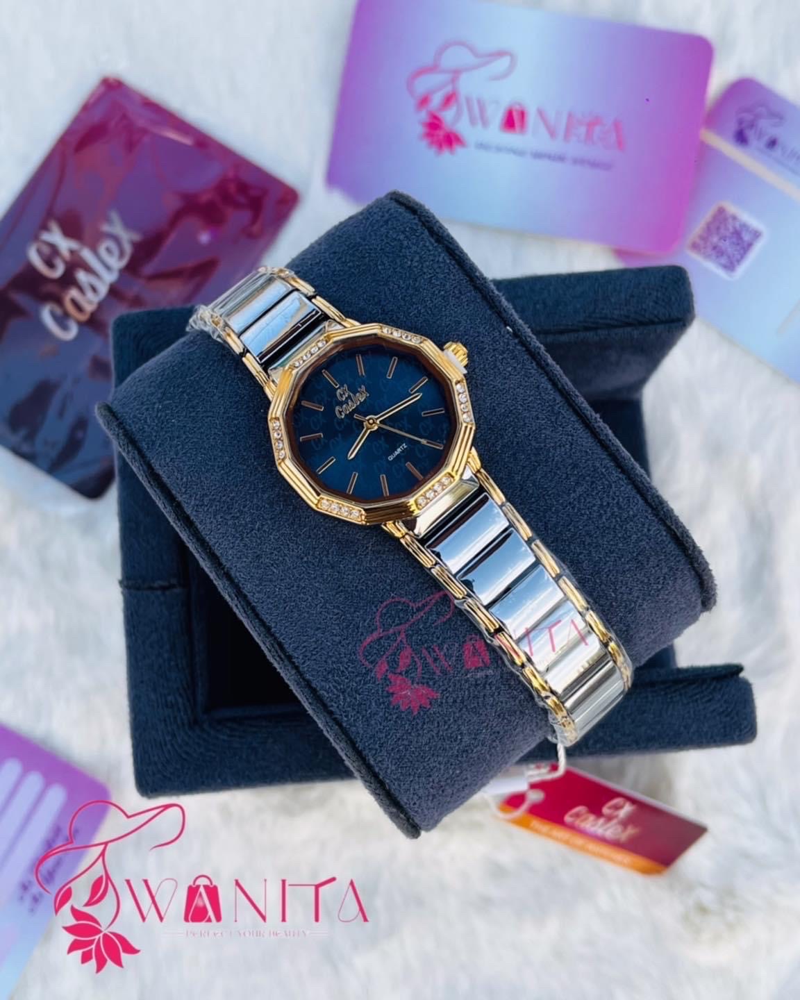 Original Caslex Ladies Seablue Dial Watch