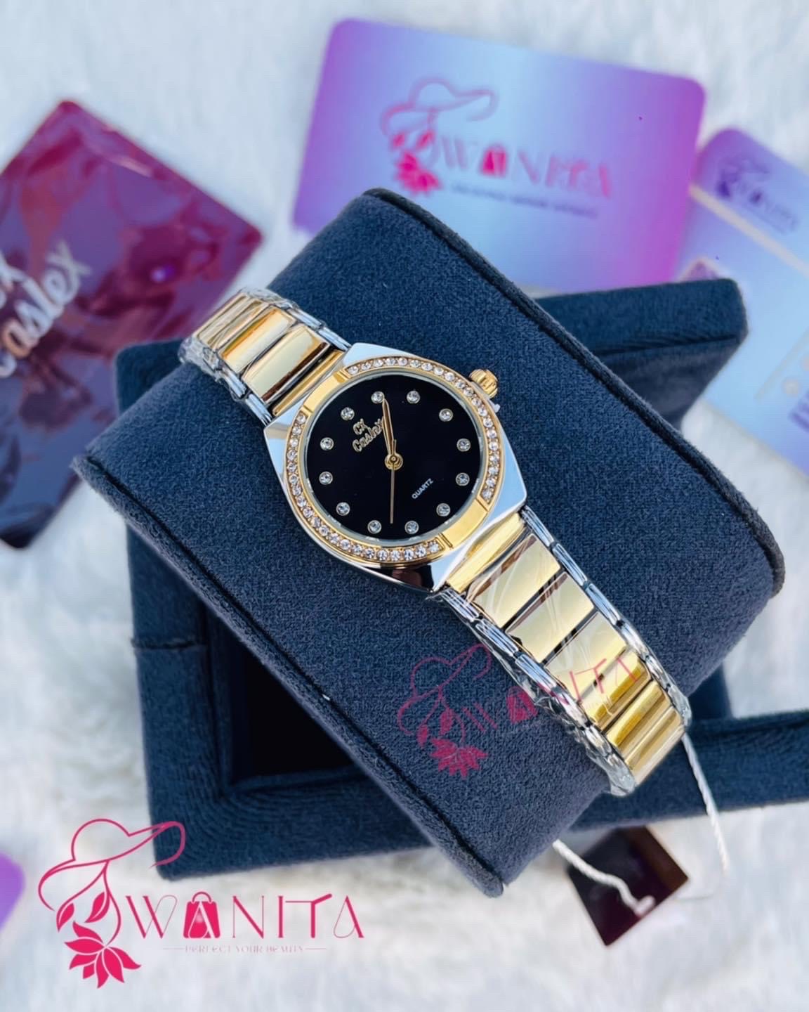 Original Caslex Ladies Black Dial Watch