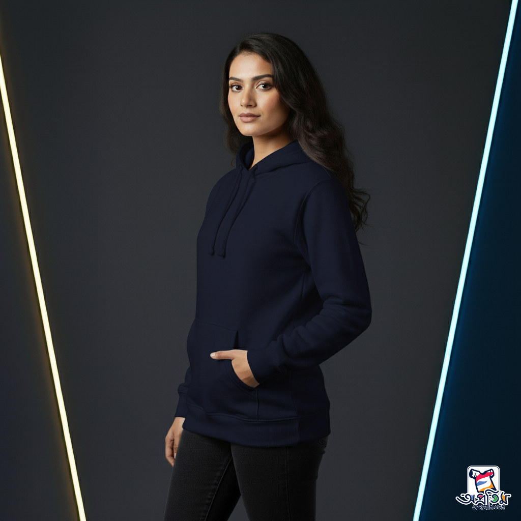 Exclusive Navy Blue Unisex Hoodie_img_3