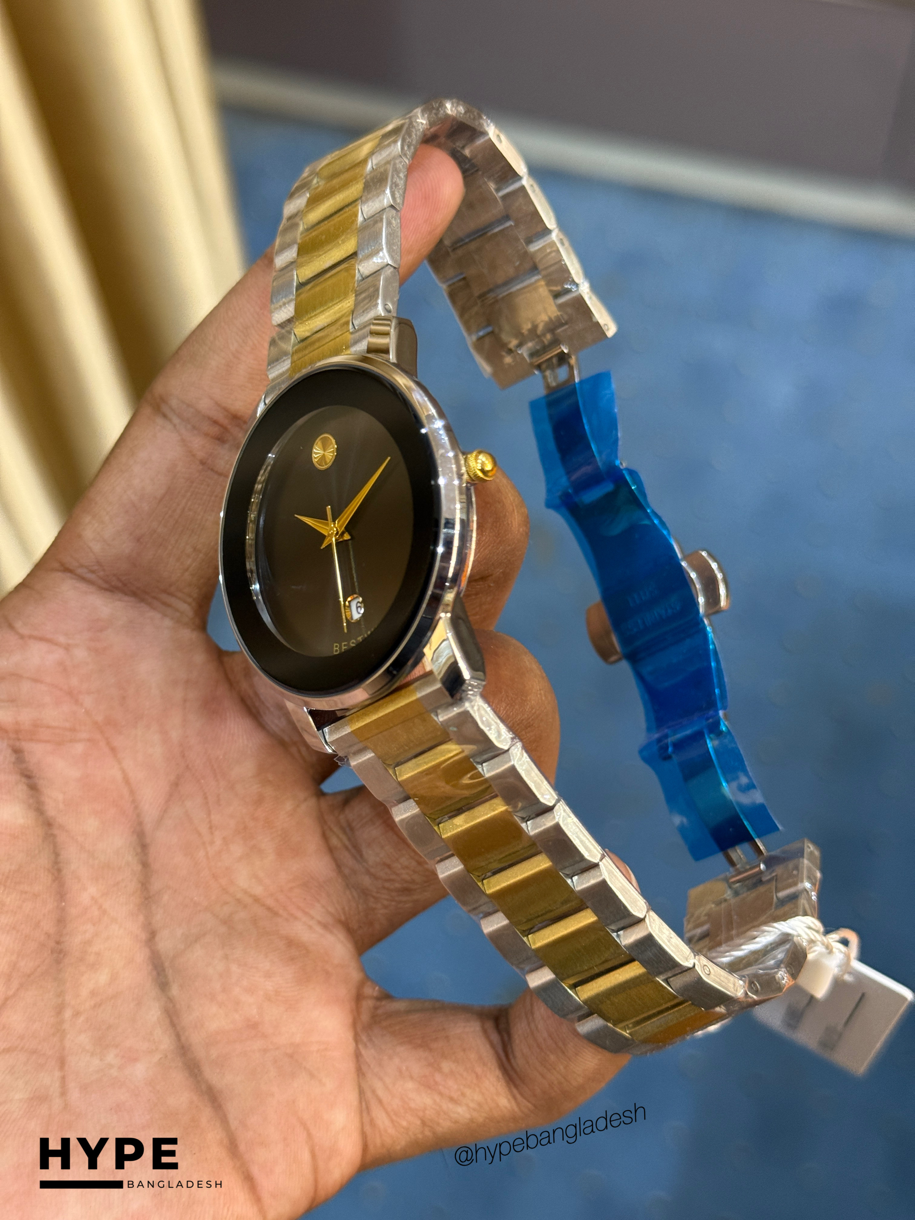 Bestwin BW163 Stainless Steel Watch (Black Dial)_img_2