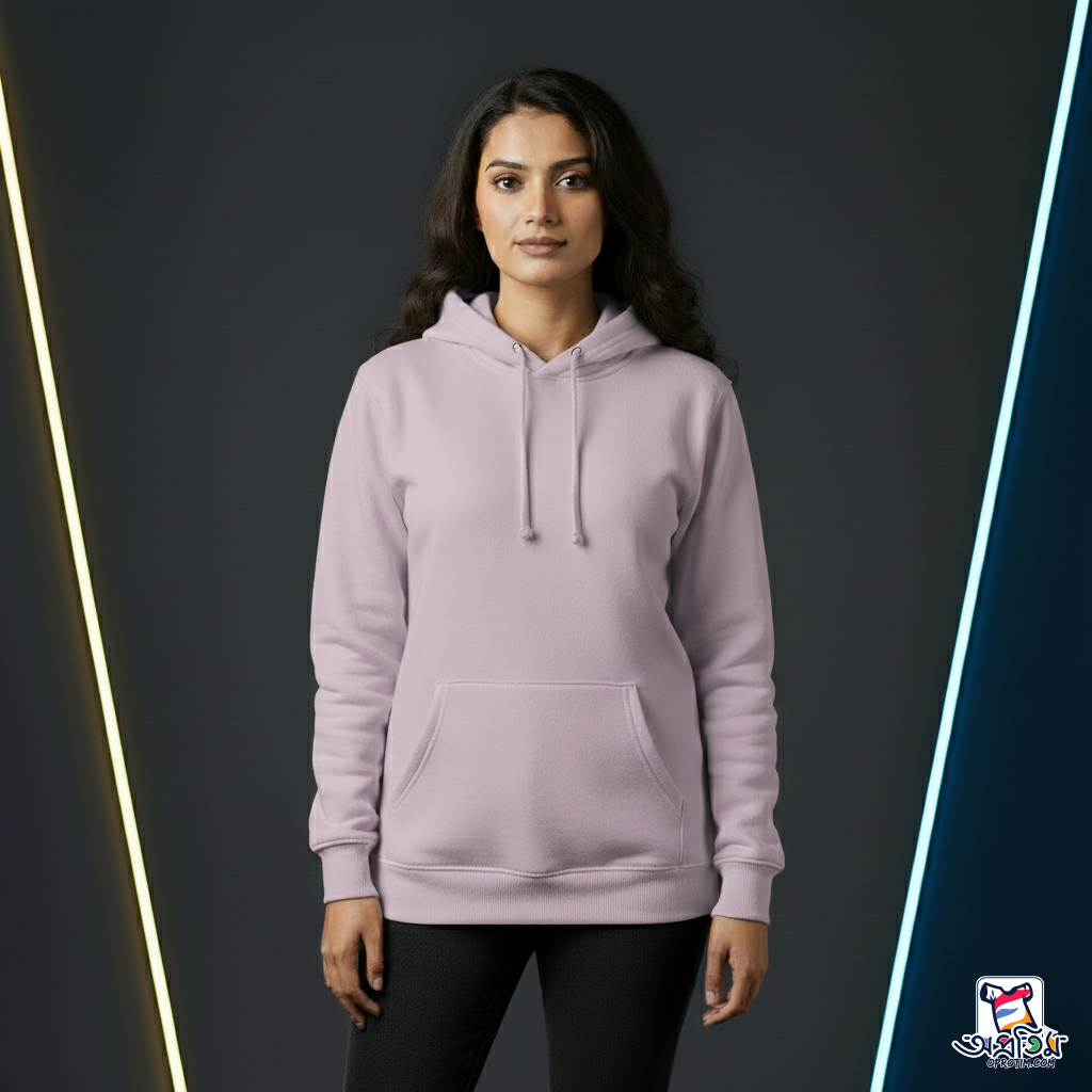 Exclusive Lavender Solid color Hoodie_img_1