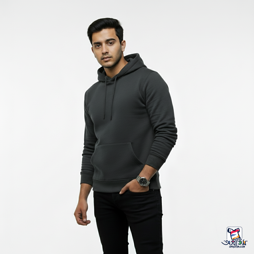 Exclusive Dark Ash Color Hoodie