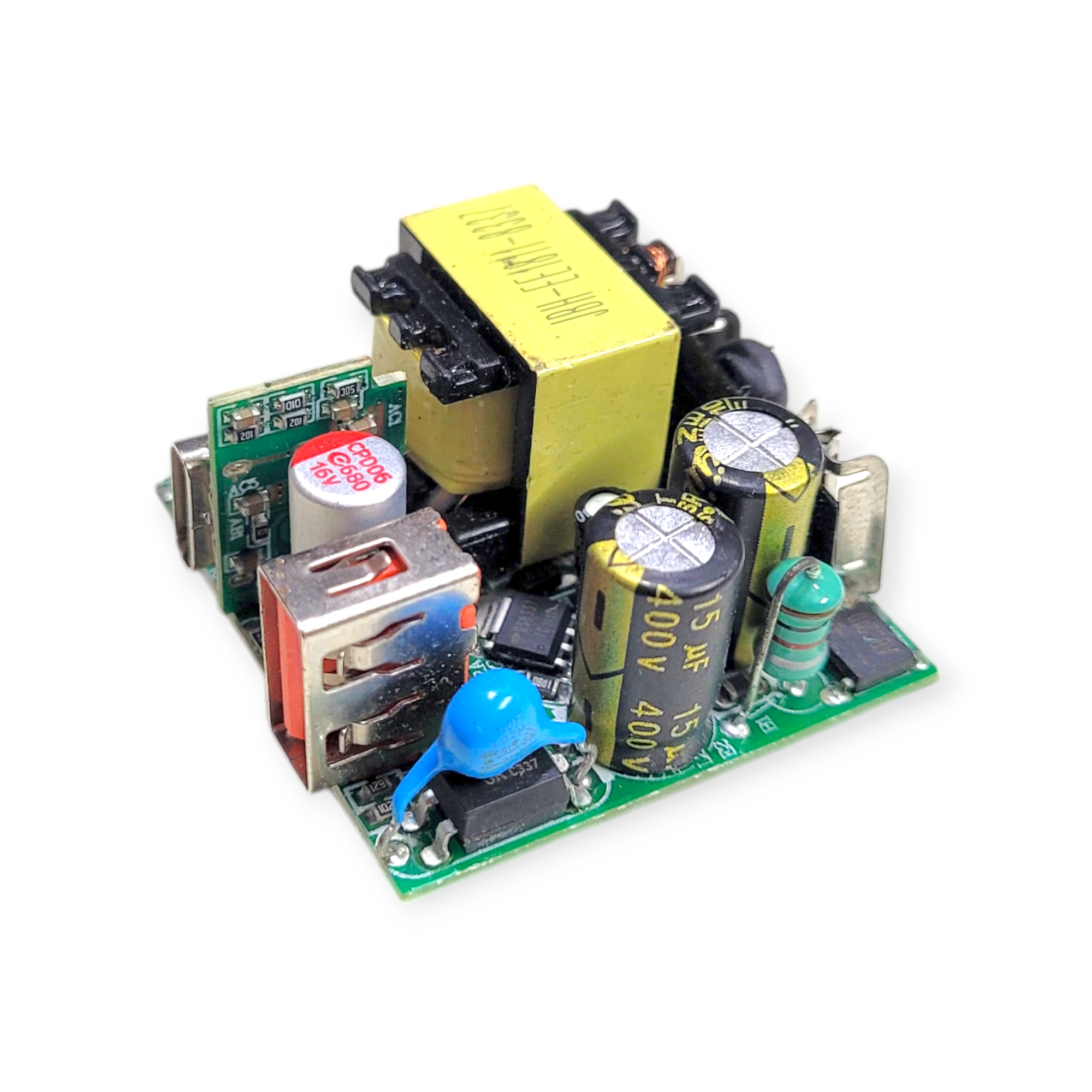 22.5W PD Fast Charging SMPS Adapter Module | 220V AC to 5V/9V/12V DC | Type-C + USB Output | Intelligent Power Supply Board_img_2