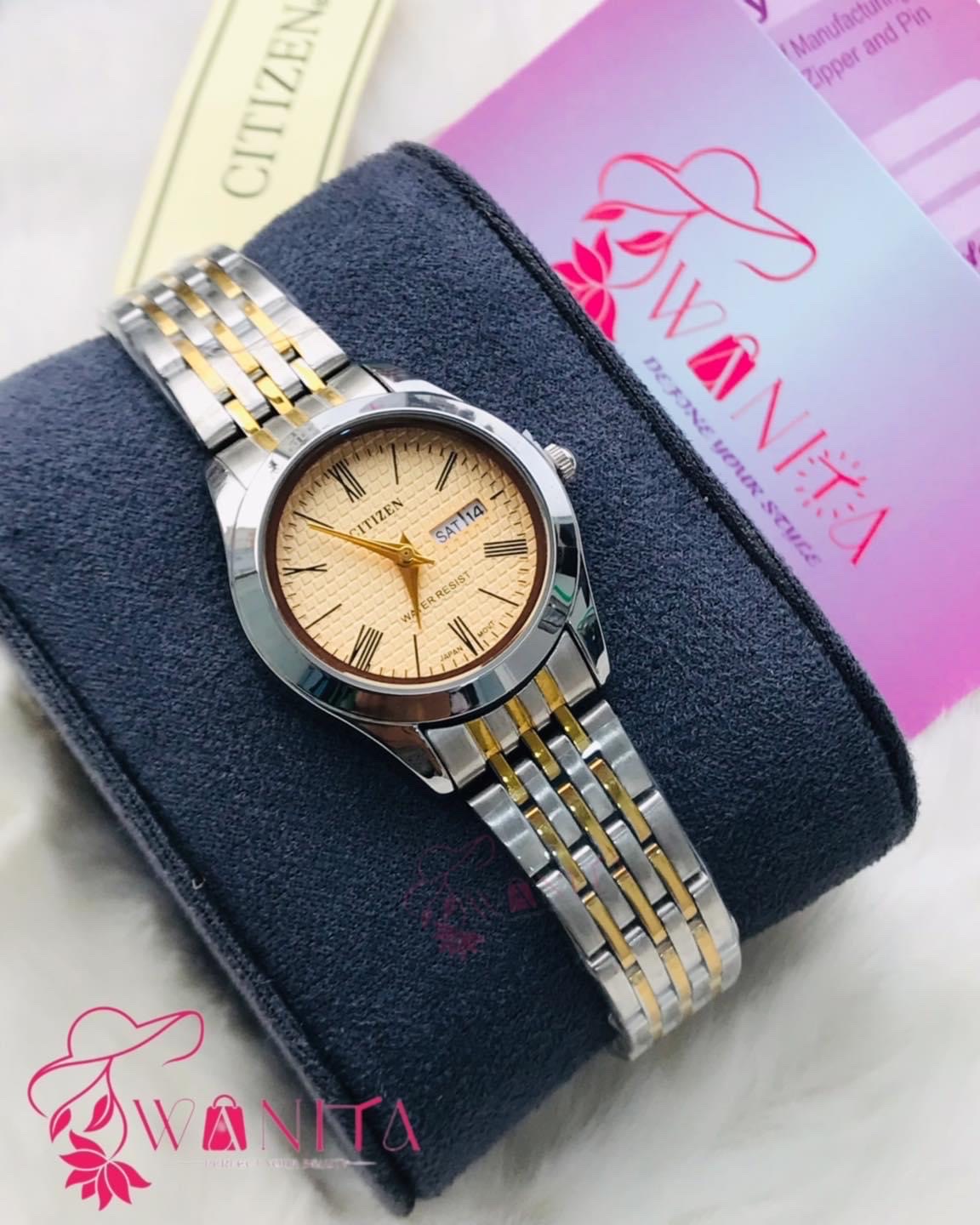 Premium Ladies Citizen Peach Dial Watch
