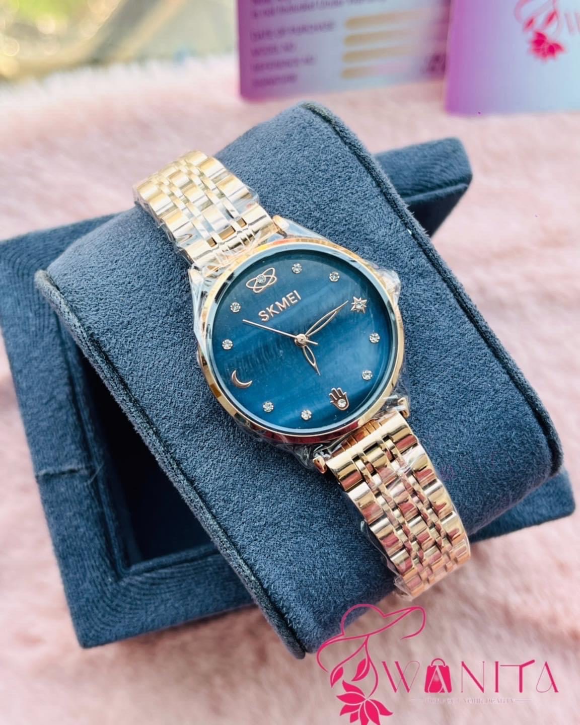Original Skmei Ladies Blue Dial Watch