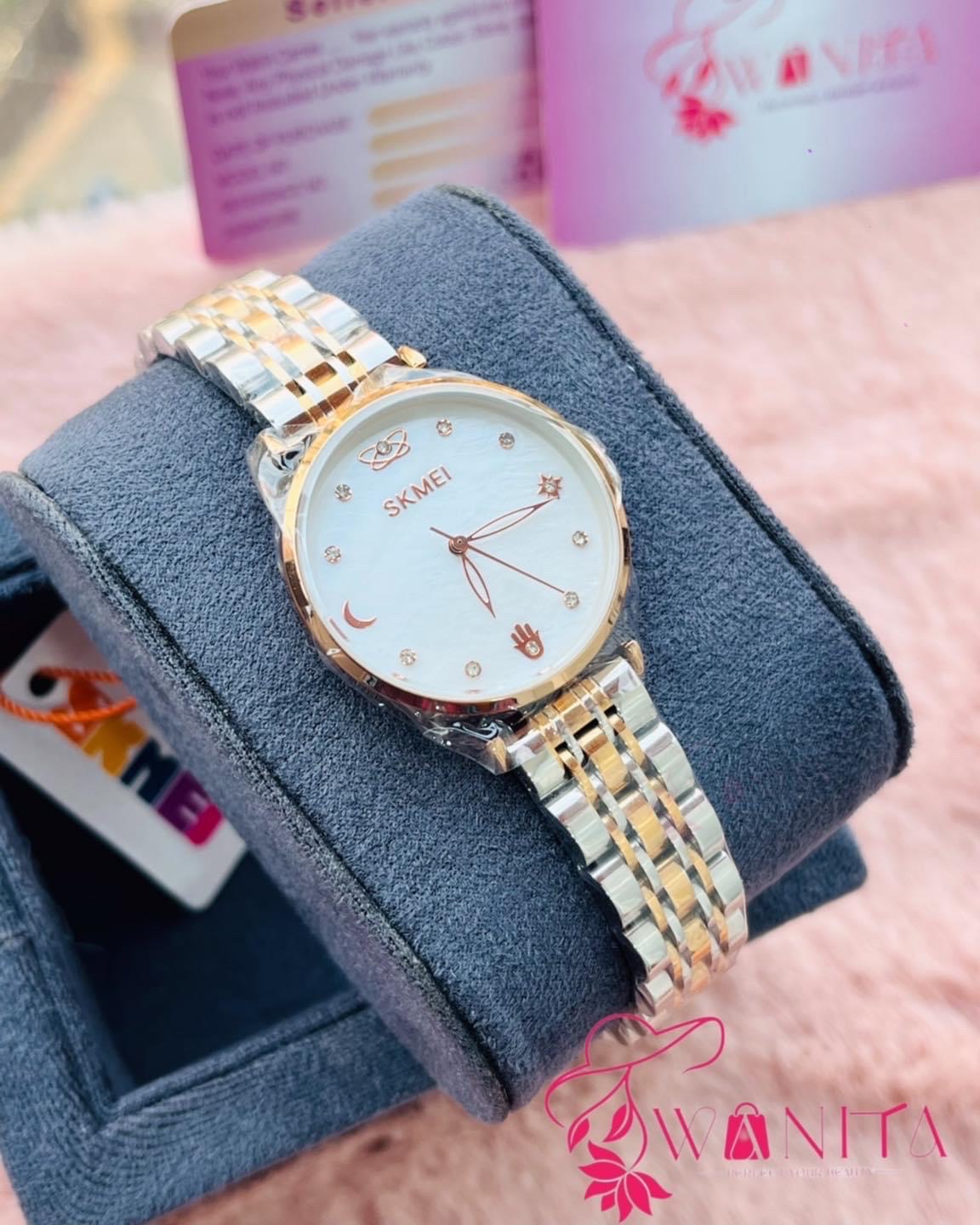 Original Skmei Ladies White Dial Watch