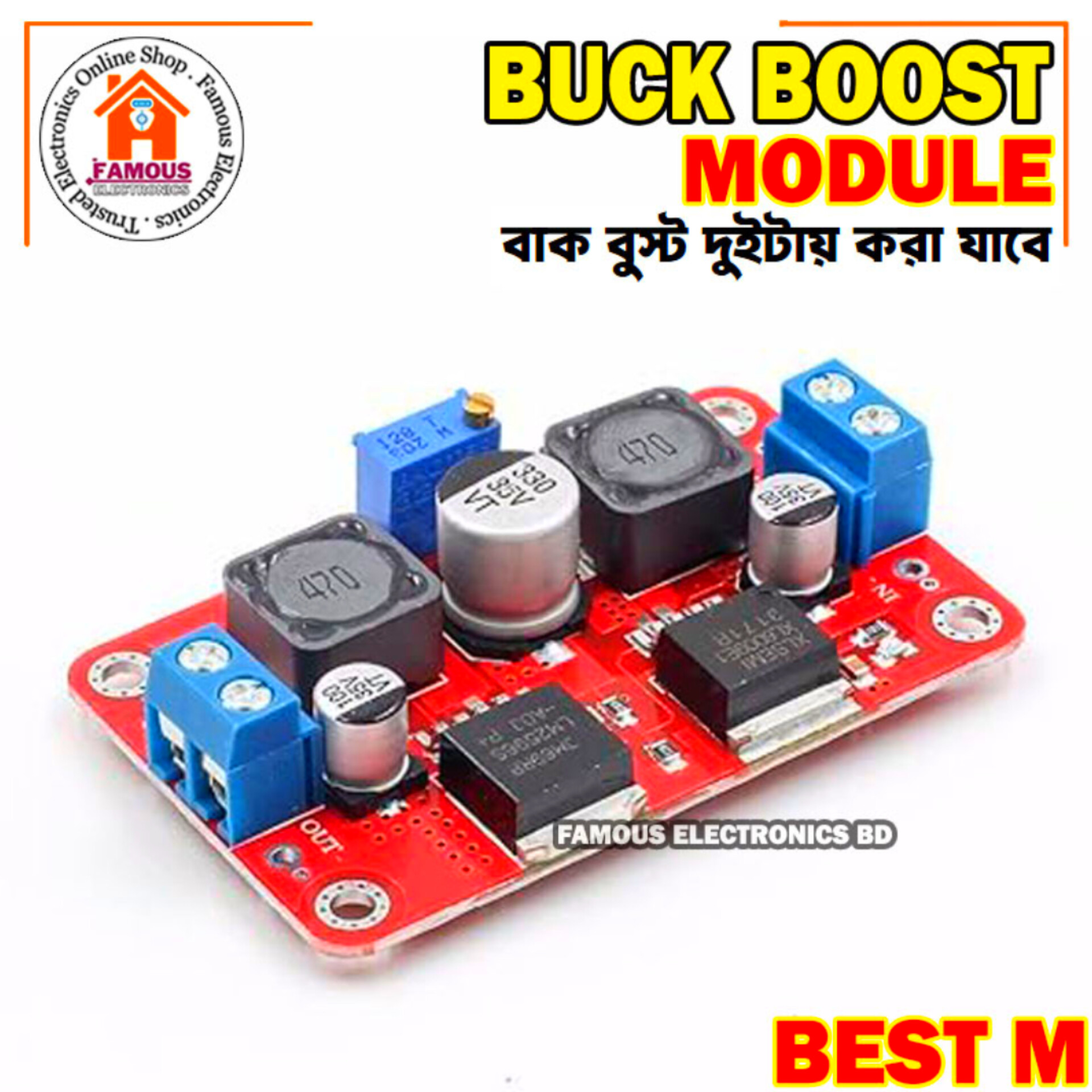 XL6009 LM2596S Automatic | C7A2 DC-DC Step-Up & Step-Down Power Converter Module | 1.25V–26V to 3.5V–28V | 3A_img_3