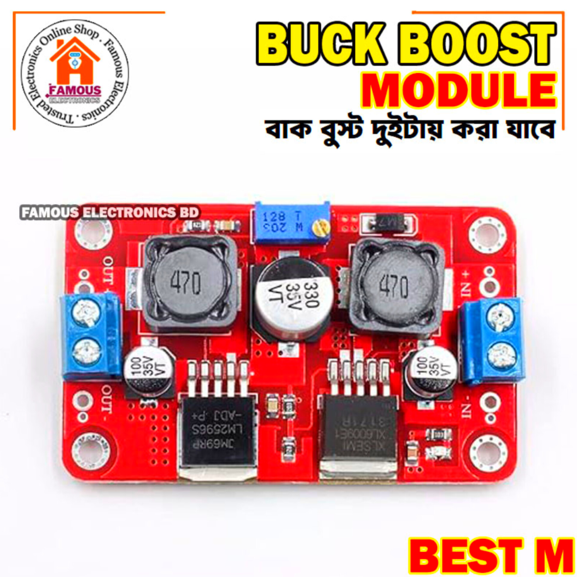 XL6009 LM2596S Automatic | C7A2 DC-DC Step-Up & Step-Down Power Converter Module | 1.25V–26V to 3.5V–28V | 3A_img_4