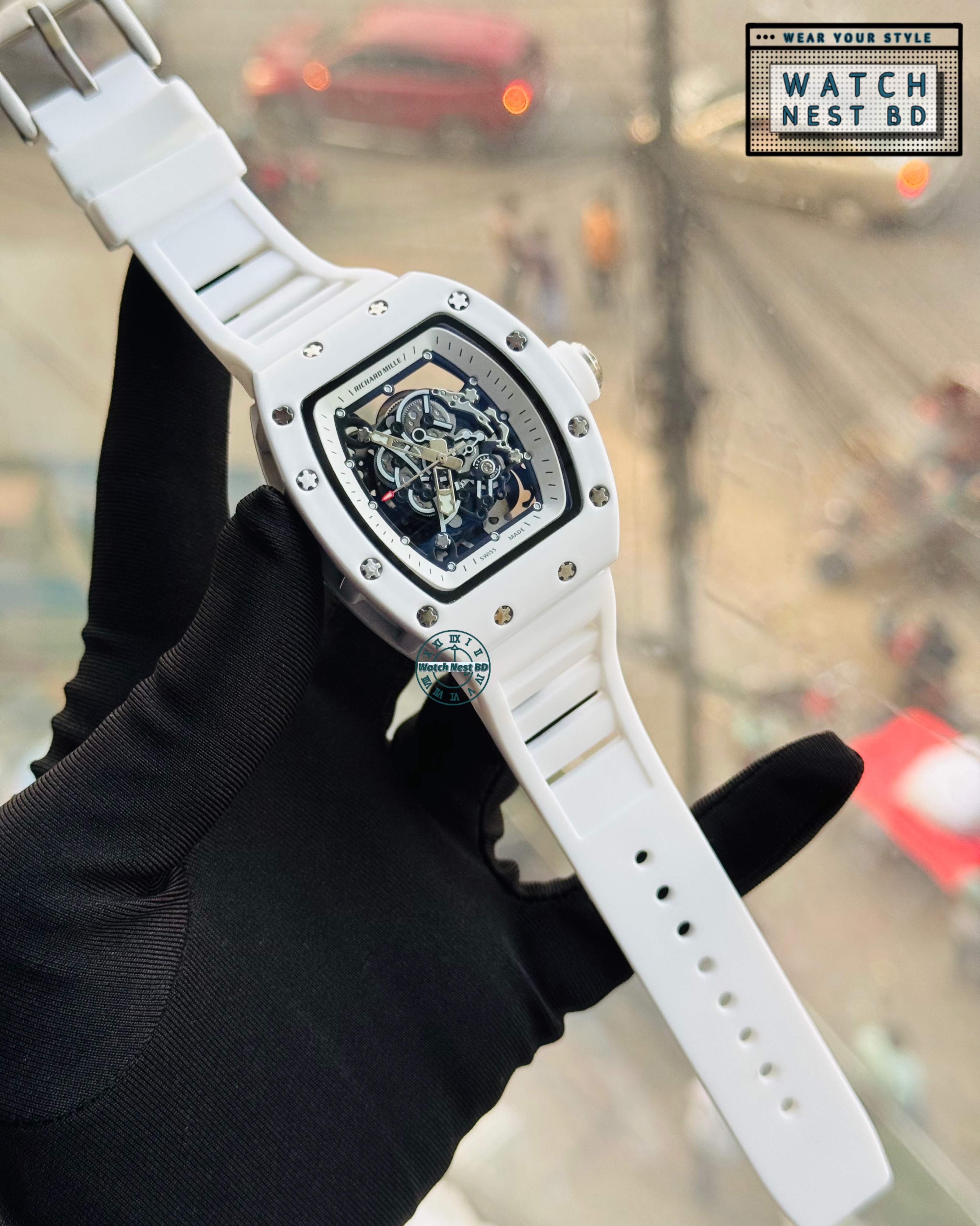 Richard Mille Skeleton Silicone RM Watch | AA Grade Master Copy