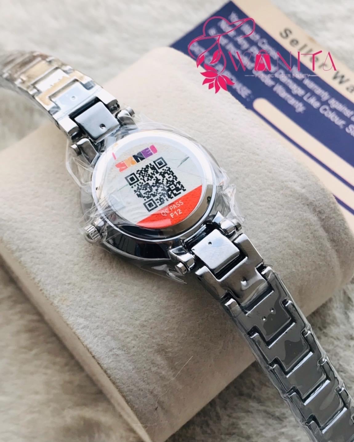 Original Skmei Ladies Full Silver Watch_img_2