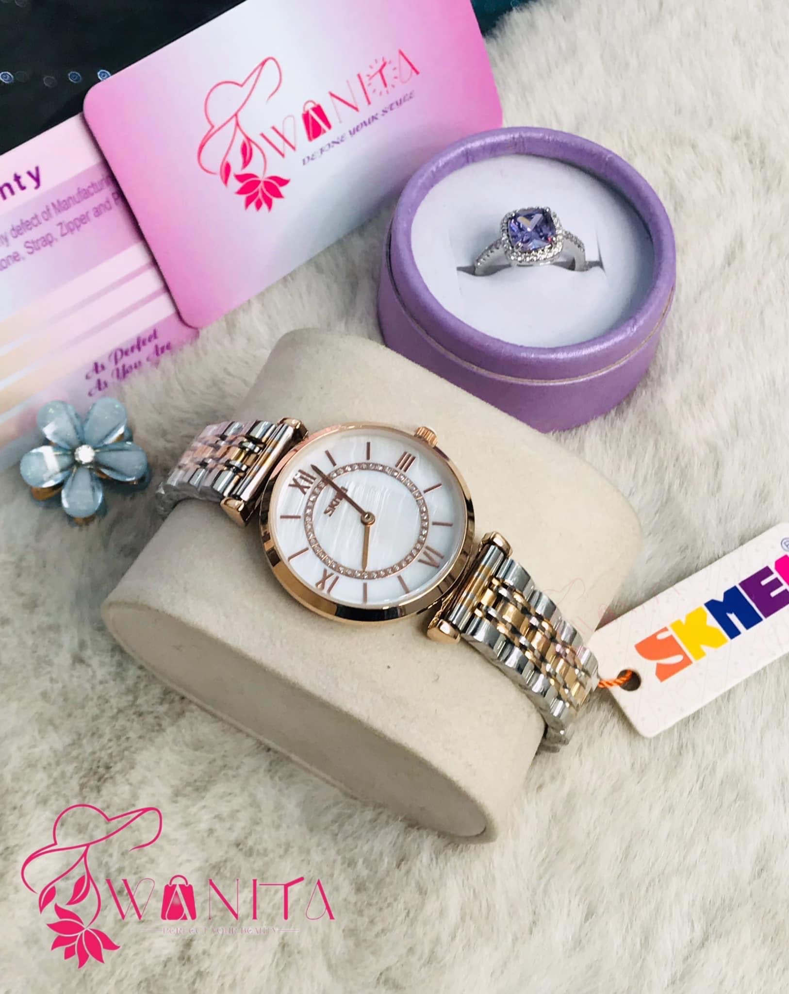 Original Skmei Ladies White Dial Watch