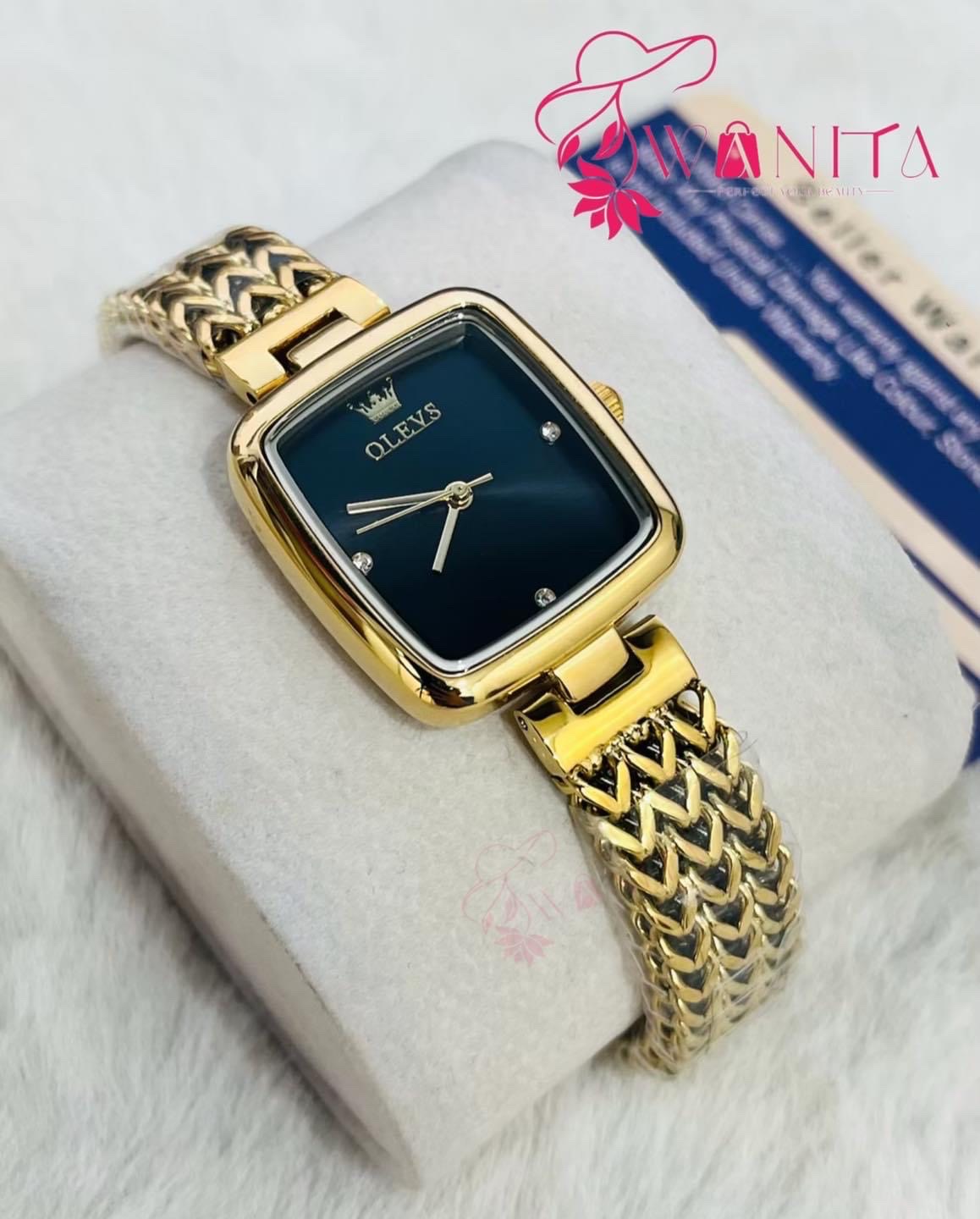 Original Oleves Ladies Black Dial Watch