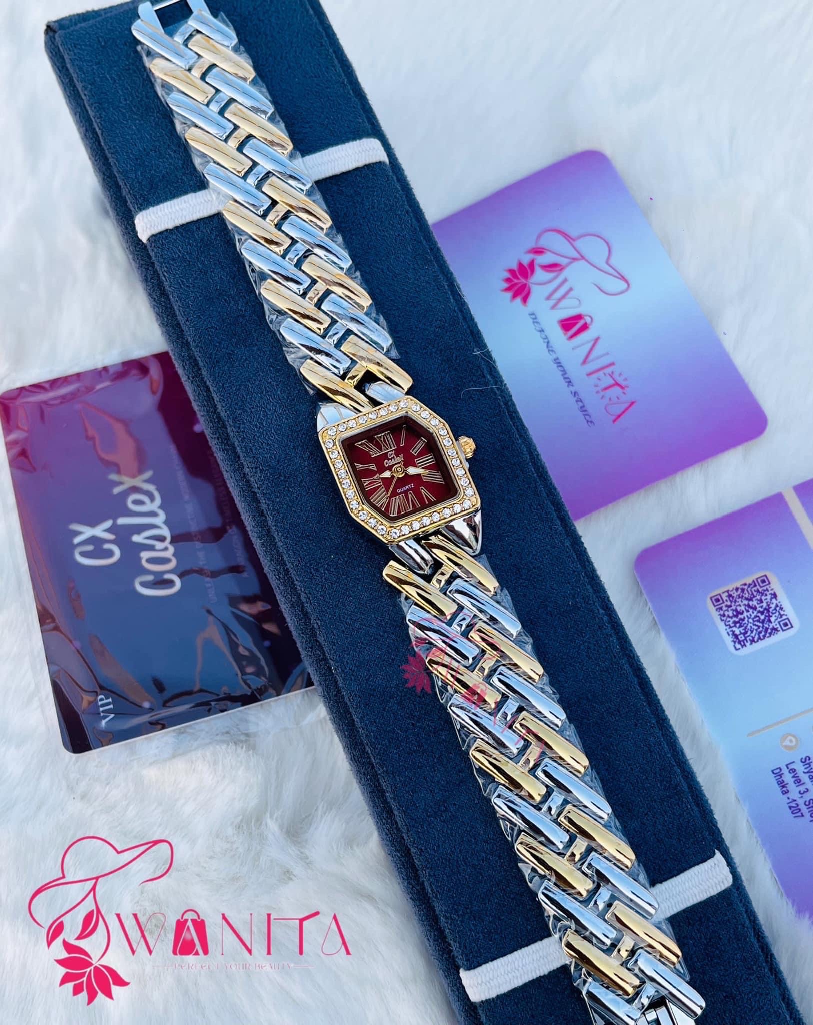 Original Caslex Ladies Wine Shade Watch