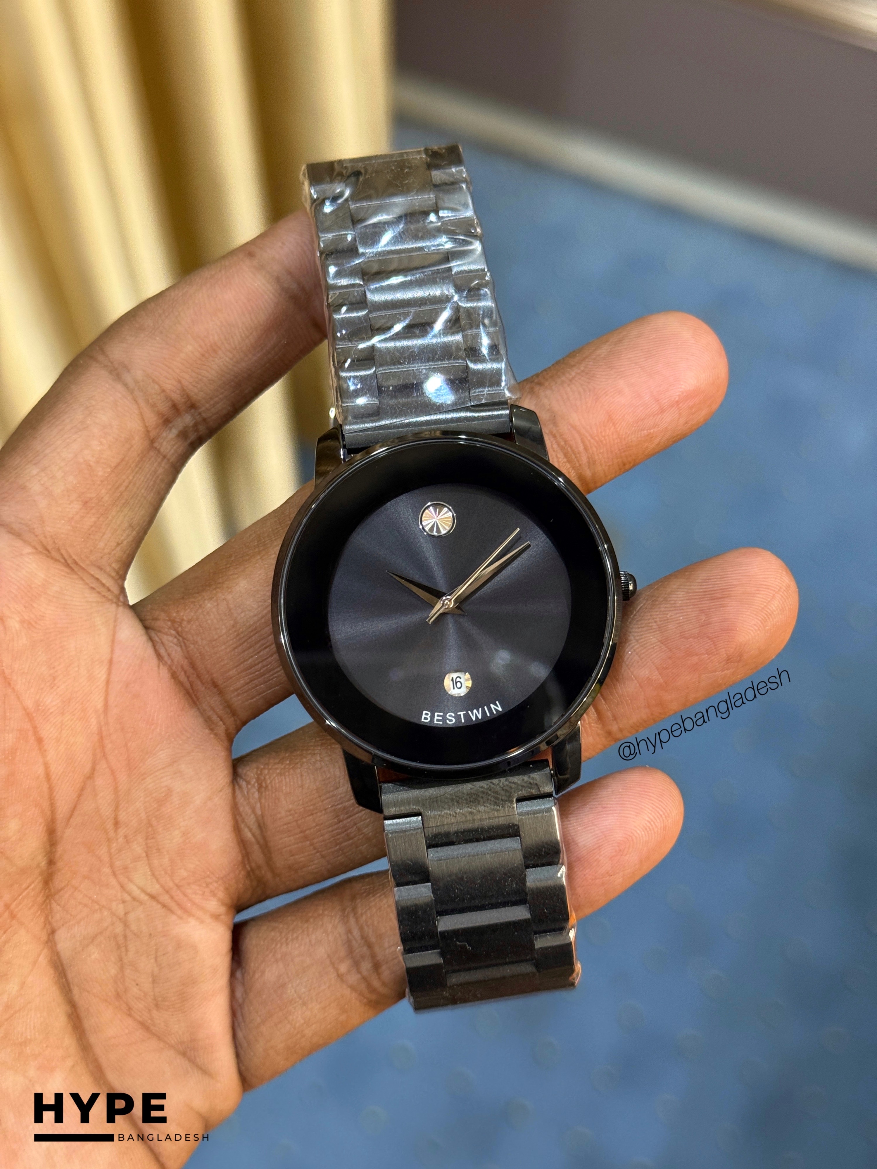 Bestwin BW163 Stainless Steel Watch (All Black)_img_1