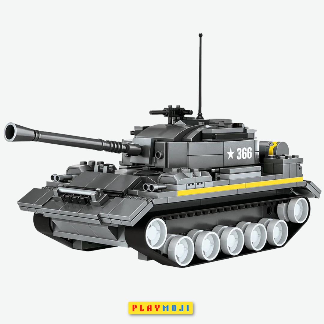 Heavy Tank Building Block Set - 340 Pieces