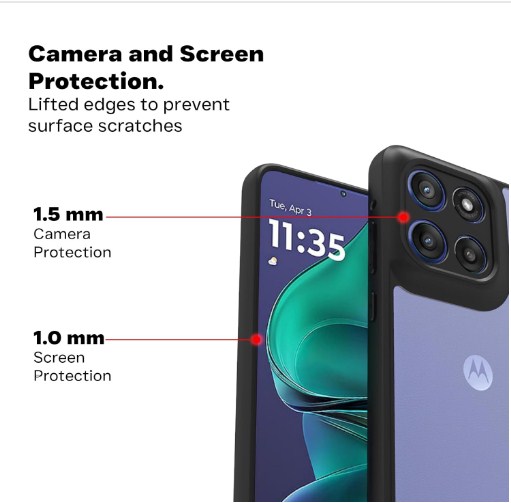 Motorola Moto Edge 60 Stylus 5G (Clear PC with Black TPU Bumper)_img_4