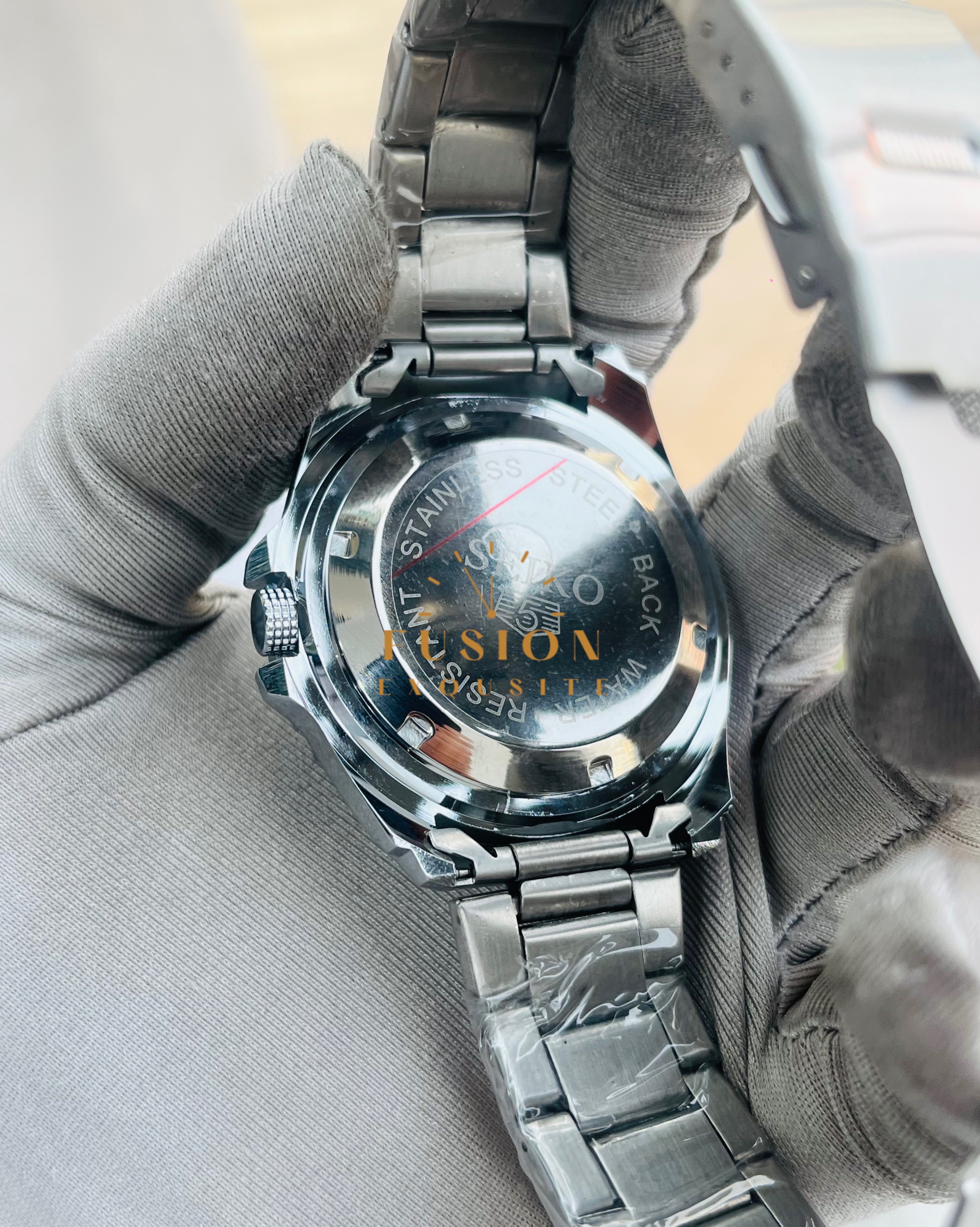 Seiko Blue Dial Quartz Day-Date Watch (AA grade)_img_2