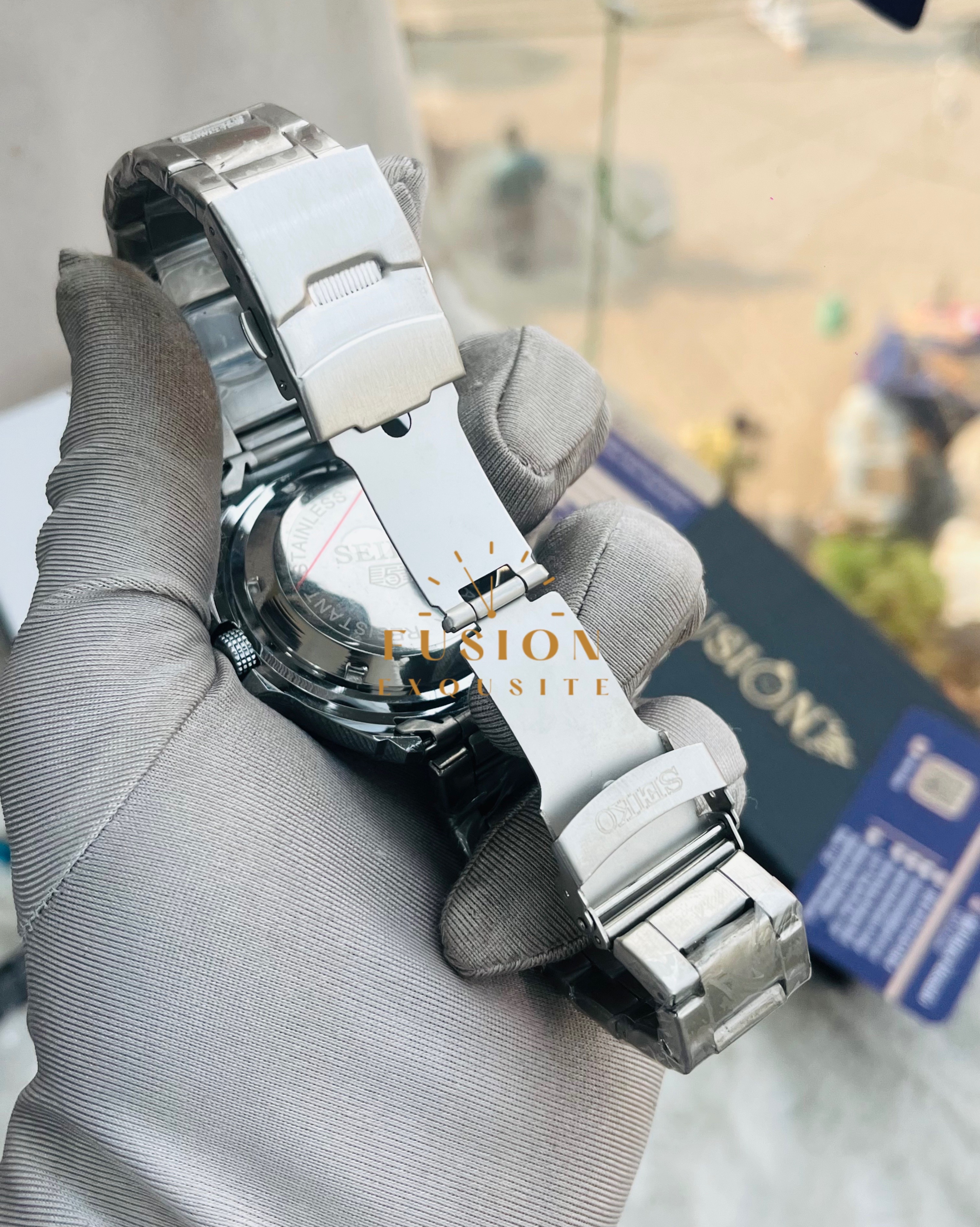 Seiko Blue Dial Quartz Day-Date Watch (AA grade)_img_3