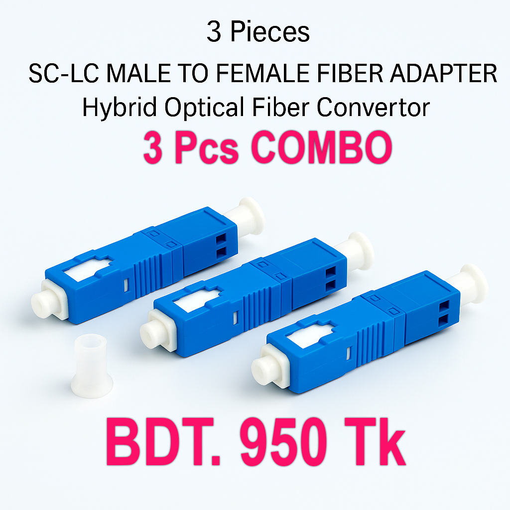 LC 2 SC (2/3Pcs_Combo) Fiber Optic Adapter (Converter)_img_2