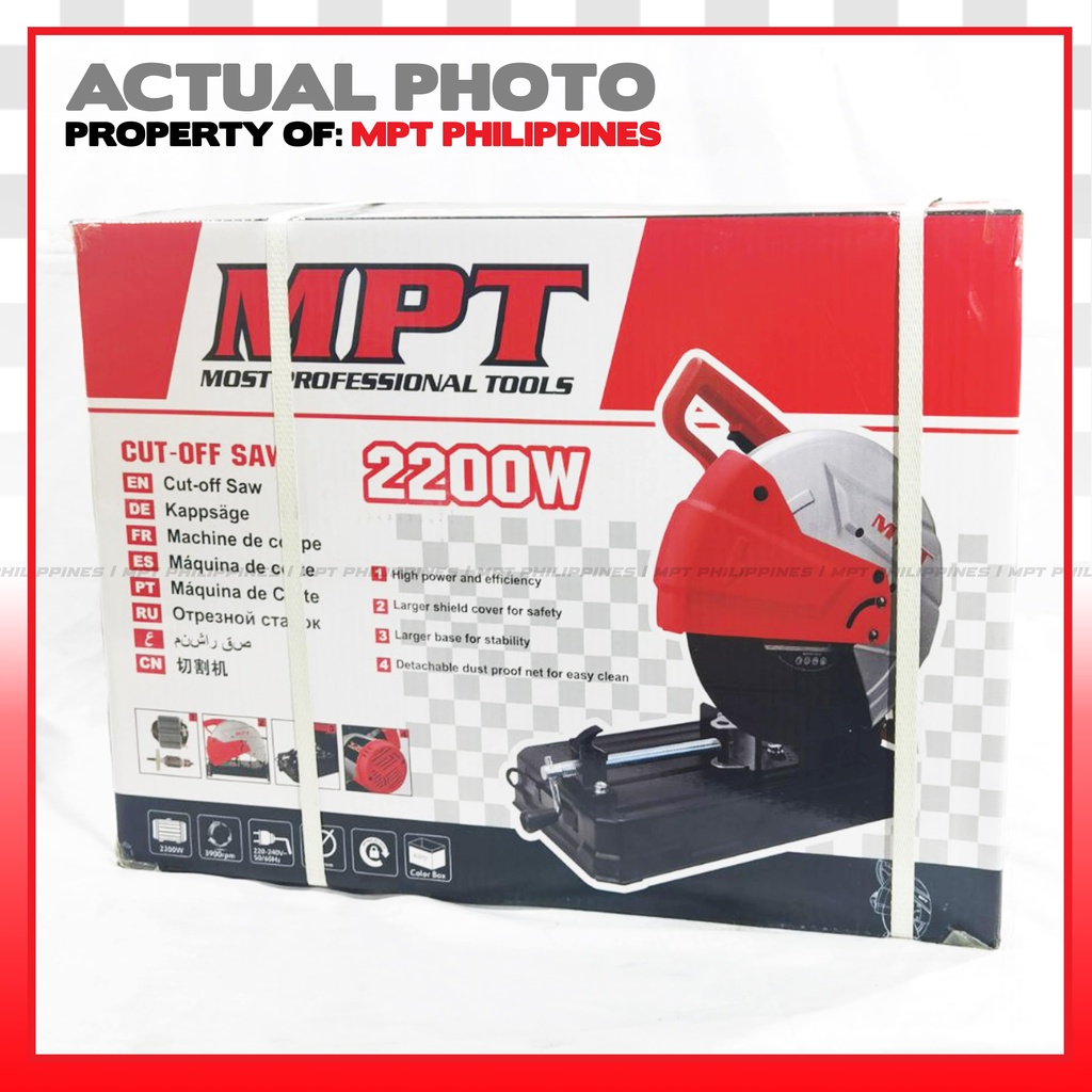 MPT,MCOS3557B,Cut off Saw, 2200w, Disc: 355mm/ 14'', Bore: 25.4mm/ 1"; Model: MCOS3557B_img_6