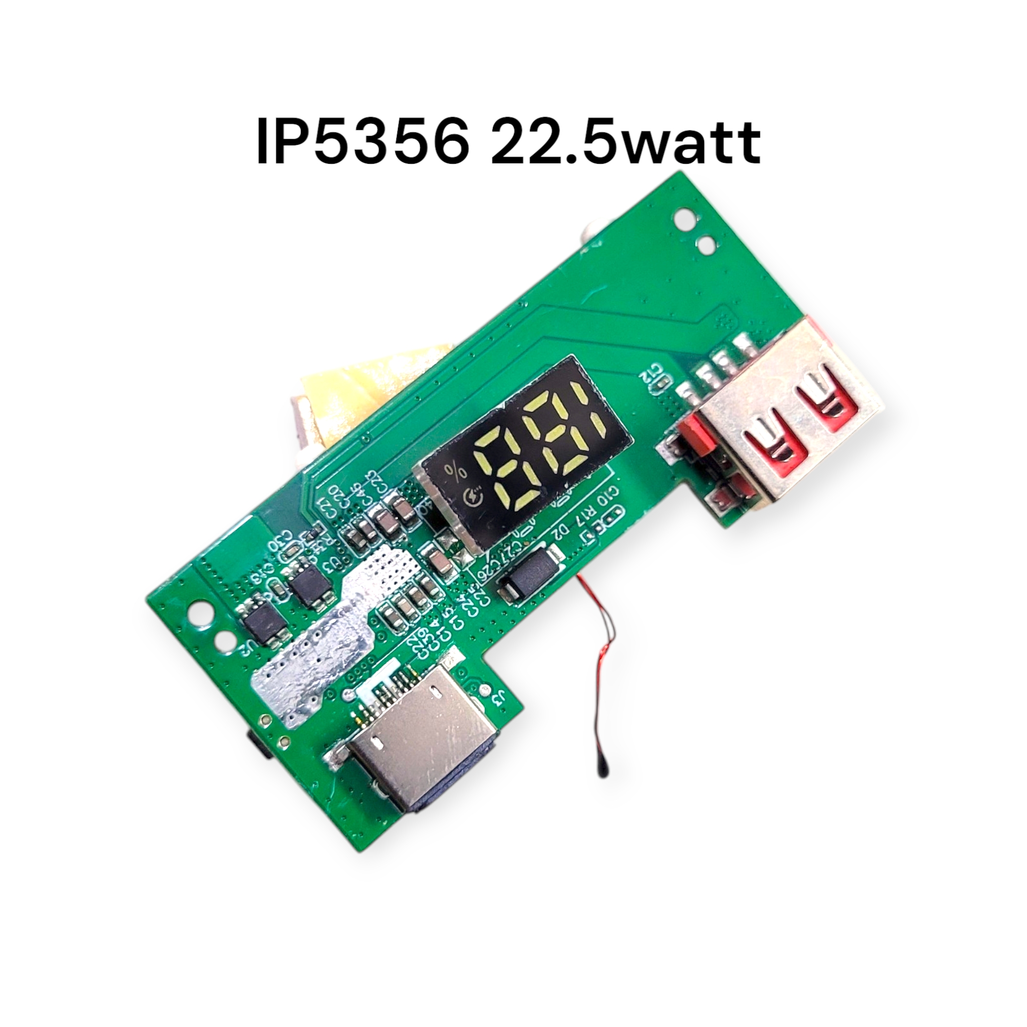 IP5356 27W Quick Charge PD3.1 USB 3.1 Gen-1 Digital Power Bank Circuit | 3-in-1 Input/Output Module with LED Display_img_1