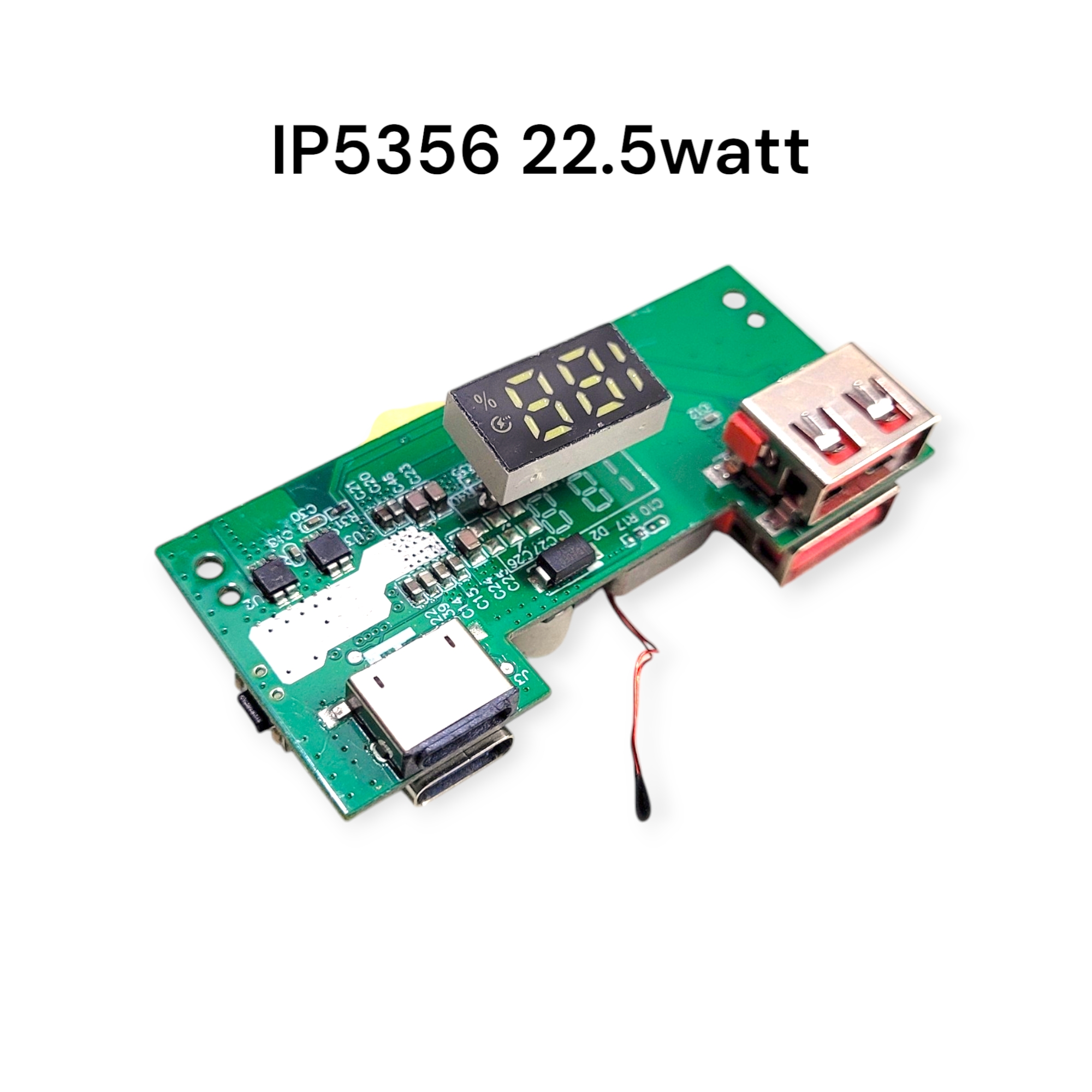 IP5356 27W Quick Charge PD3.1 USB 3.1 Gen-1 Digital Power Bank Circuit | 3-in-1 Input/Output Module with LED Display_img_2