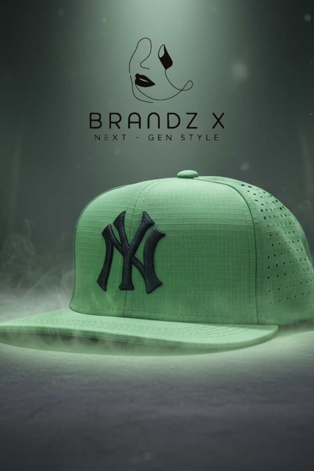 NY Embroidered Green Cap – Unisex Streetwear Baseball Hat. URBAN NY EDITION - FOREST