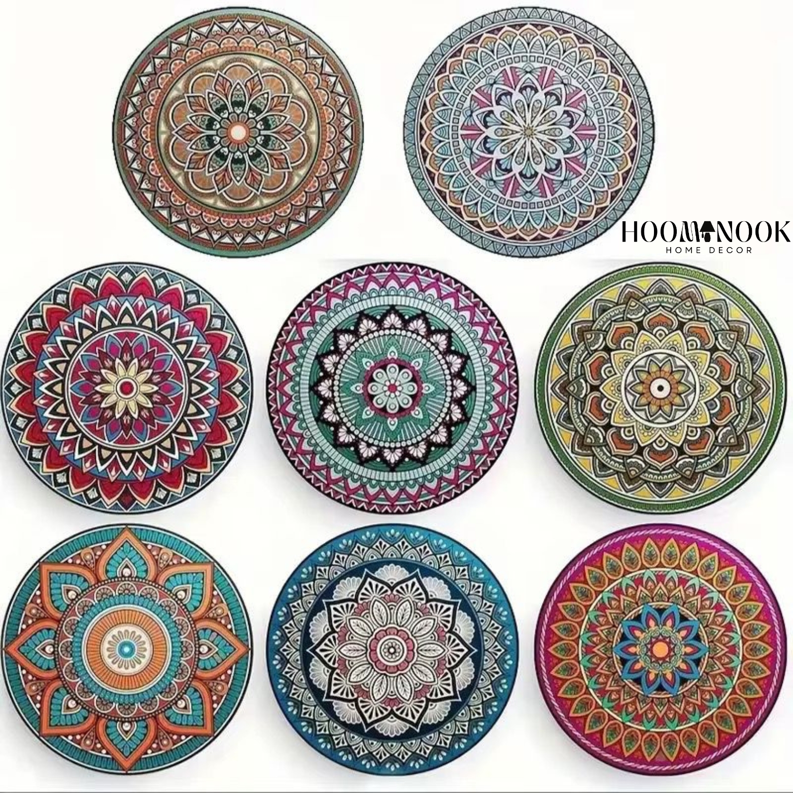 ☕ আধুনিক এথনিক-স্টাইল কোস্টার সেট (৮ পিস) - Image 5