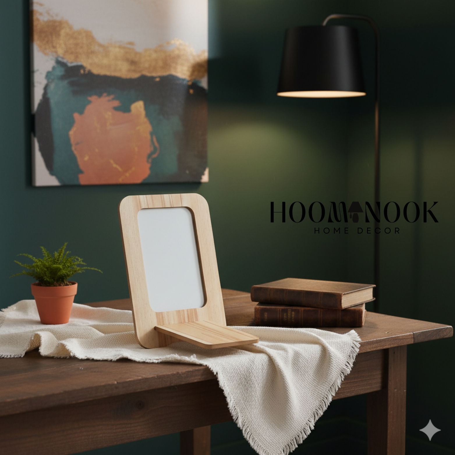 Detachable Wooden Desktop Mirror: আধুনিক কাঠের টেবিল আয়না ✨ - Image 3